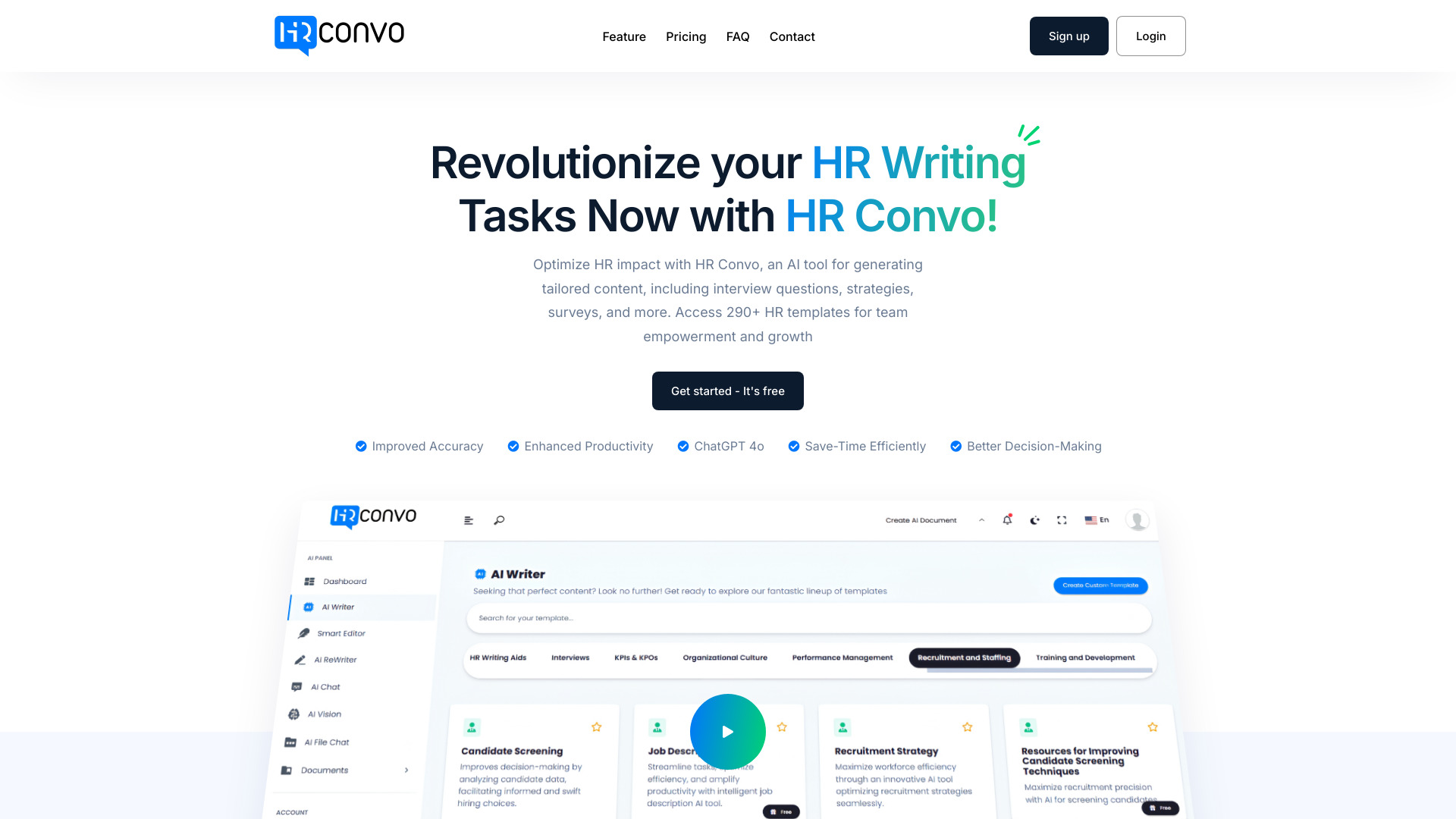 HR Convo screenshot