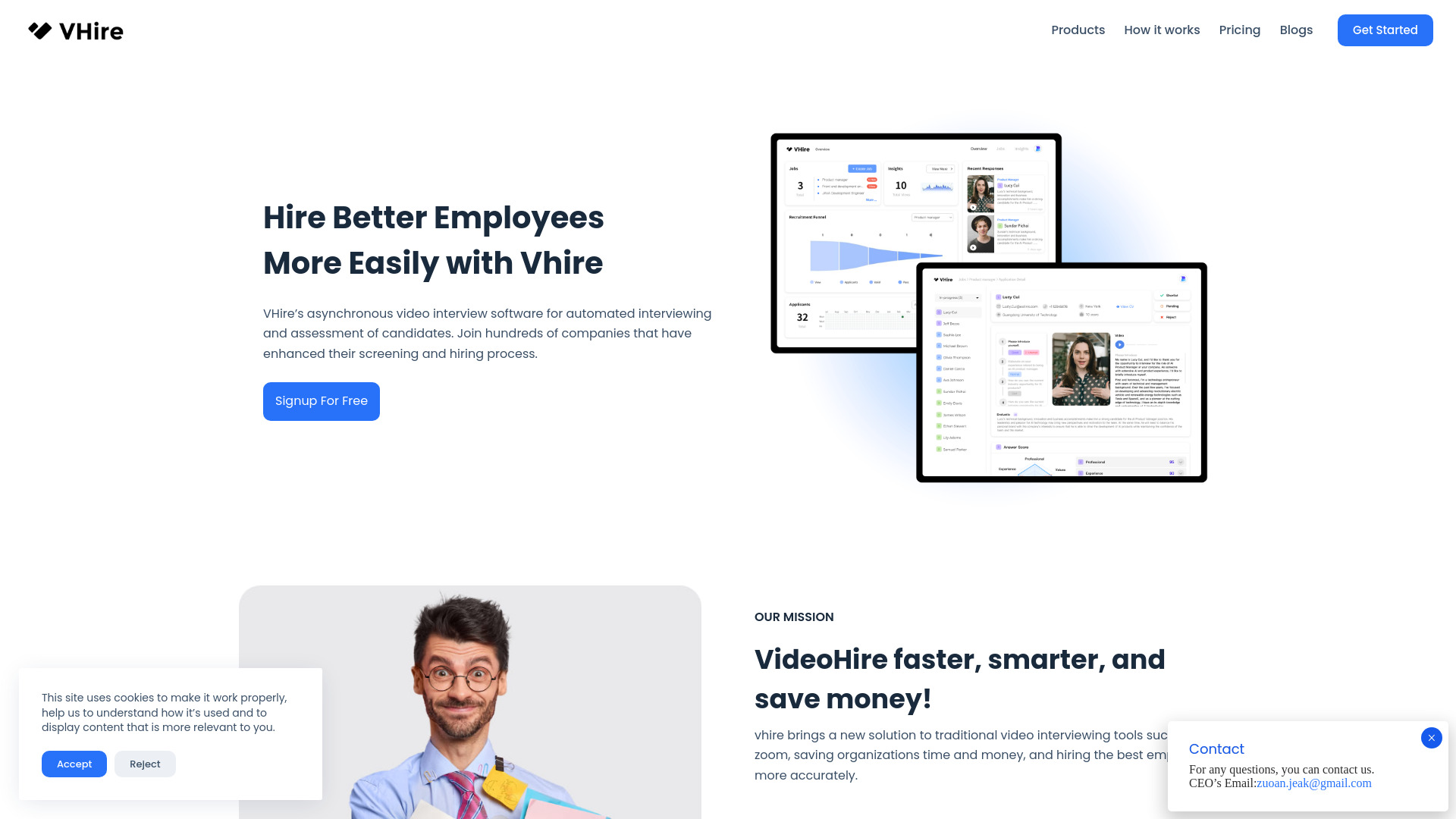 VHire.AI screenshot