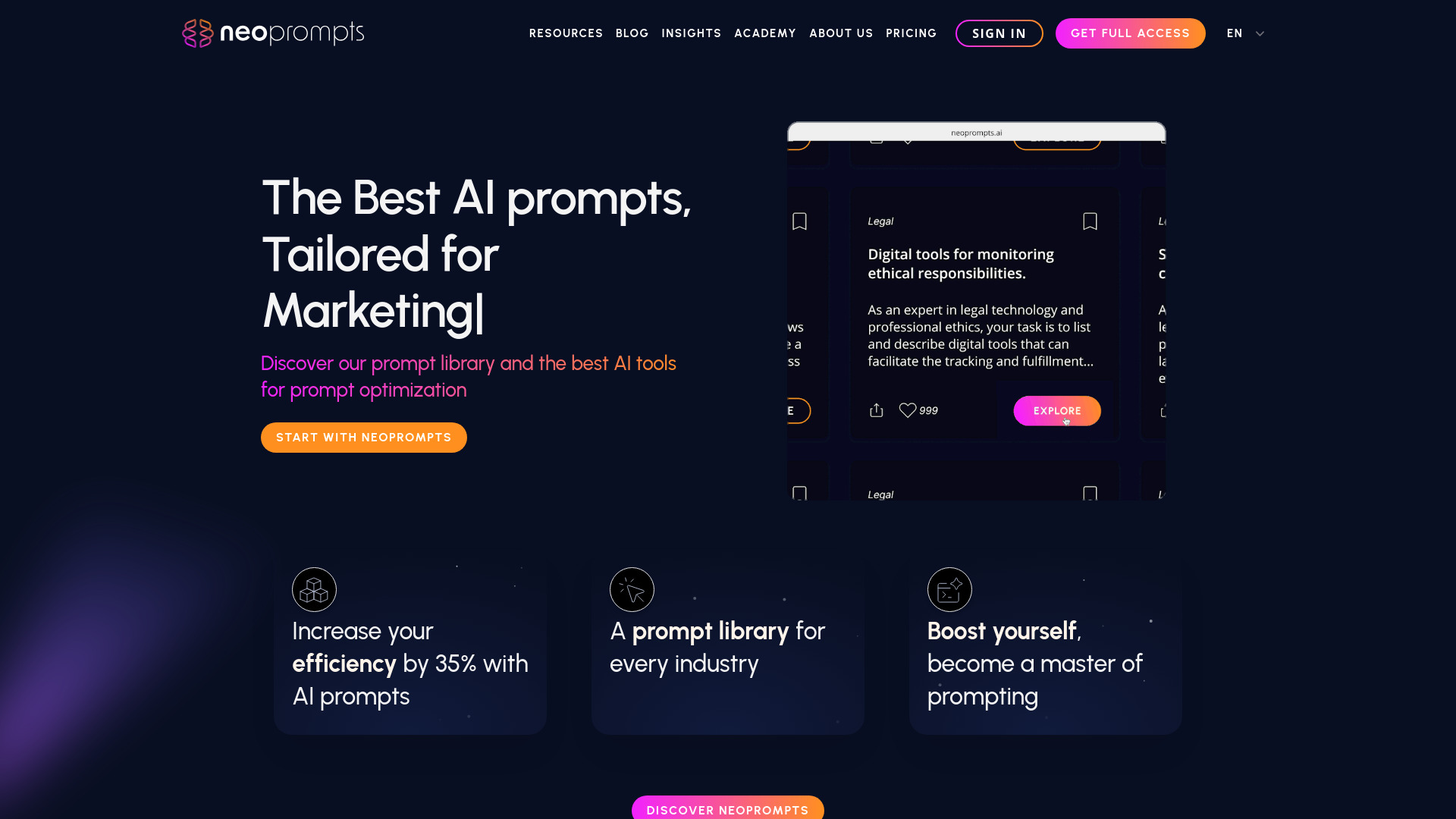 NeoPrompts screenshot