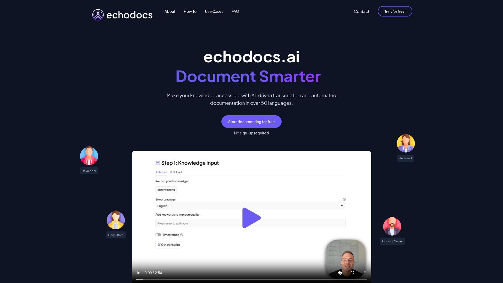 echodocs.ai screenshot