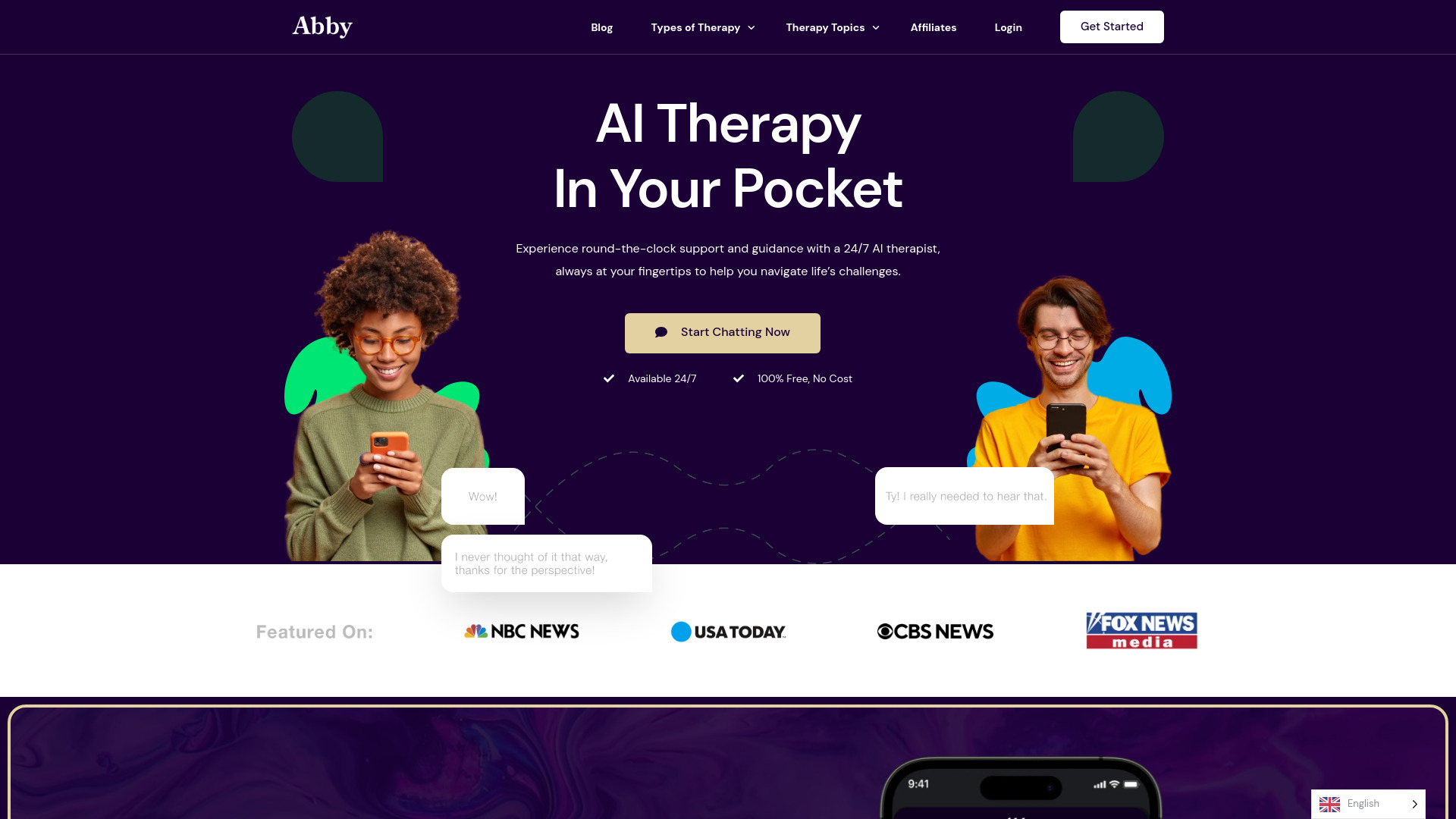 Abby - Your AI Therapist screenshot