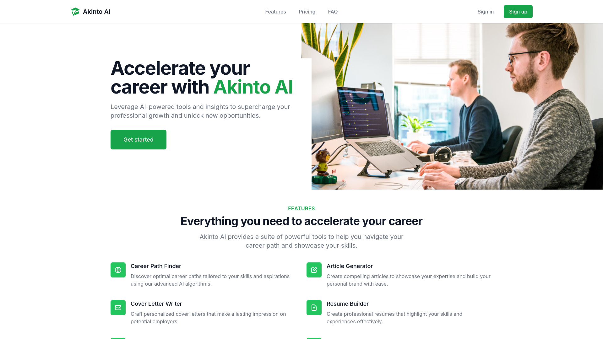 Akinto AI screenshot