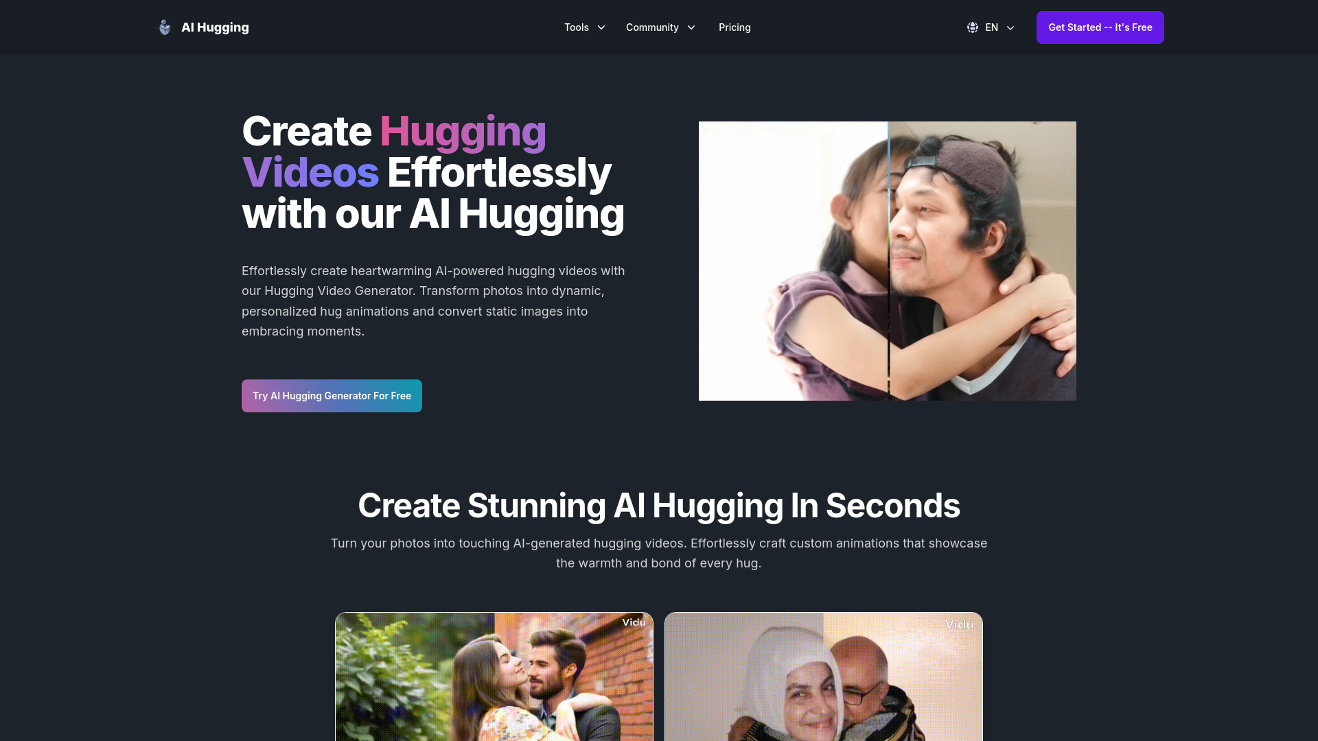 AI Hugging screenshot