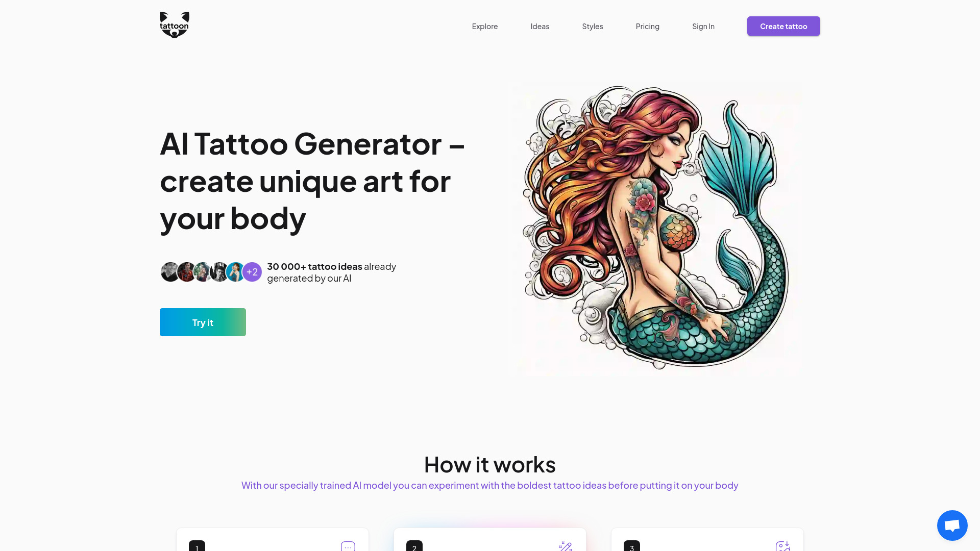 Tattoon.ai screenshot