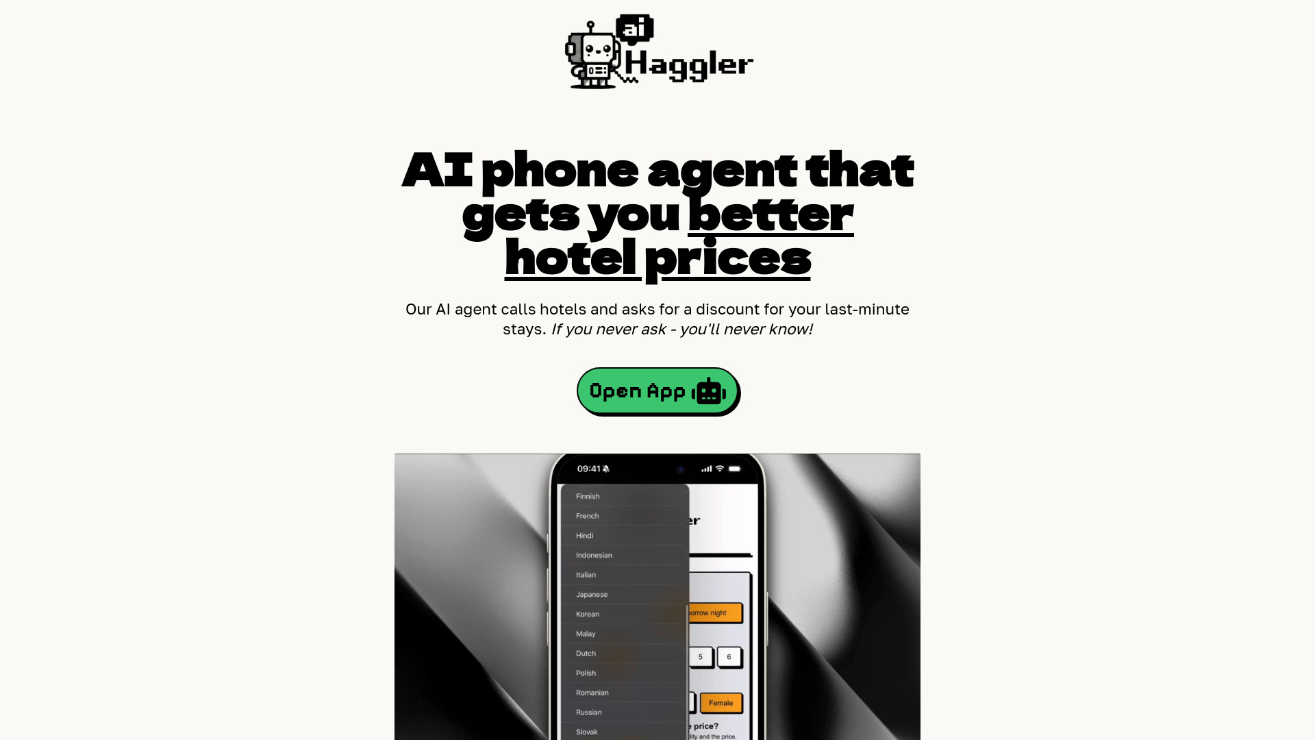 AI Haggler screenshot