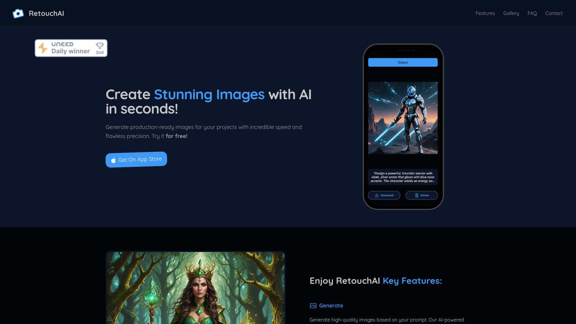 RetouchAI screenshot