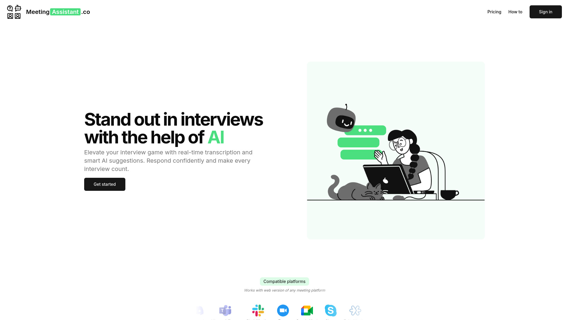 MeetingAssistant.co screenshot
