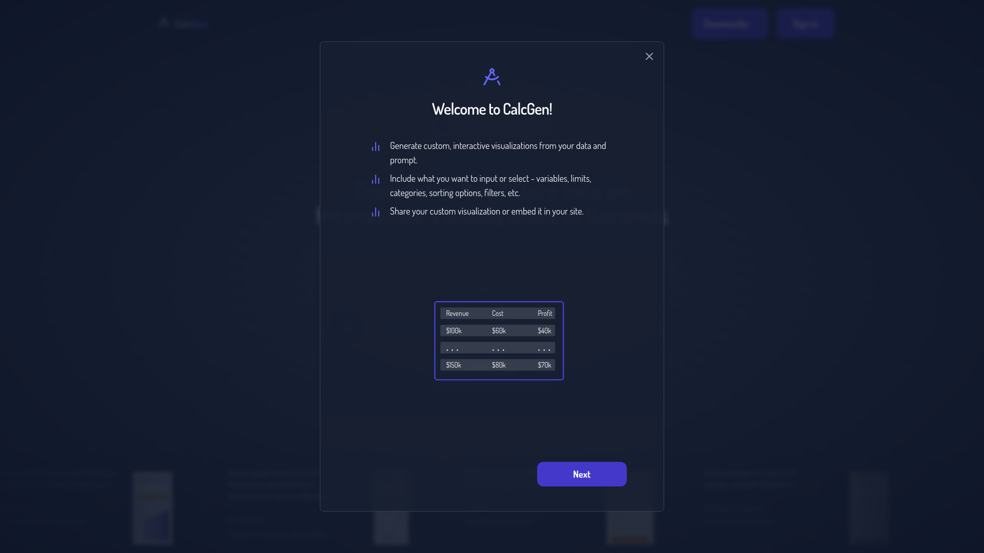 CalcGen AI screenshot