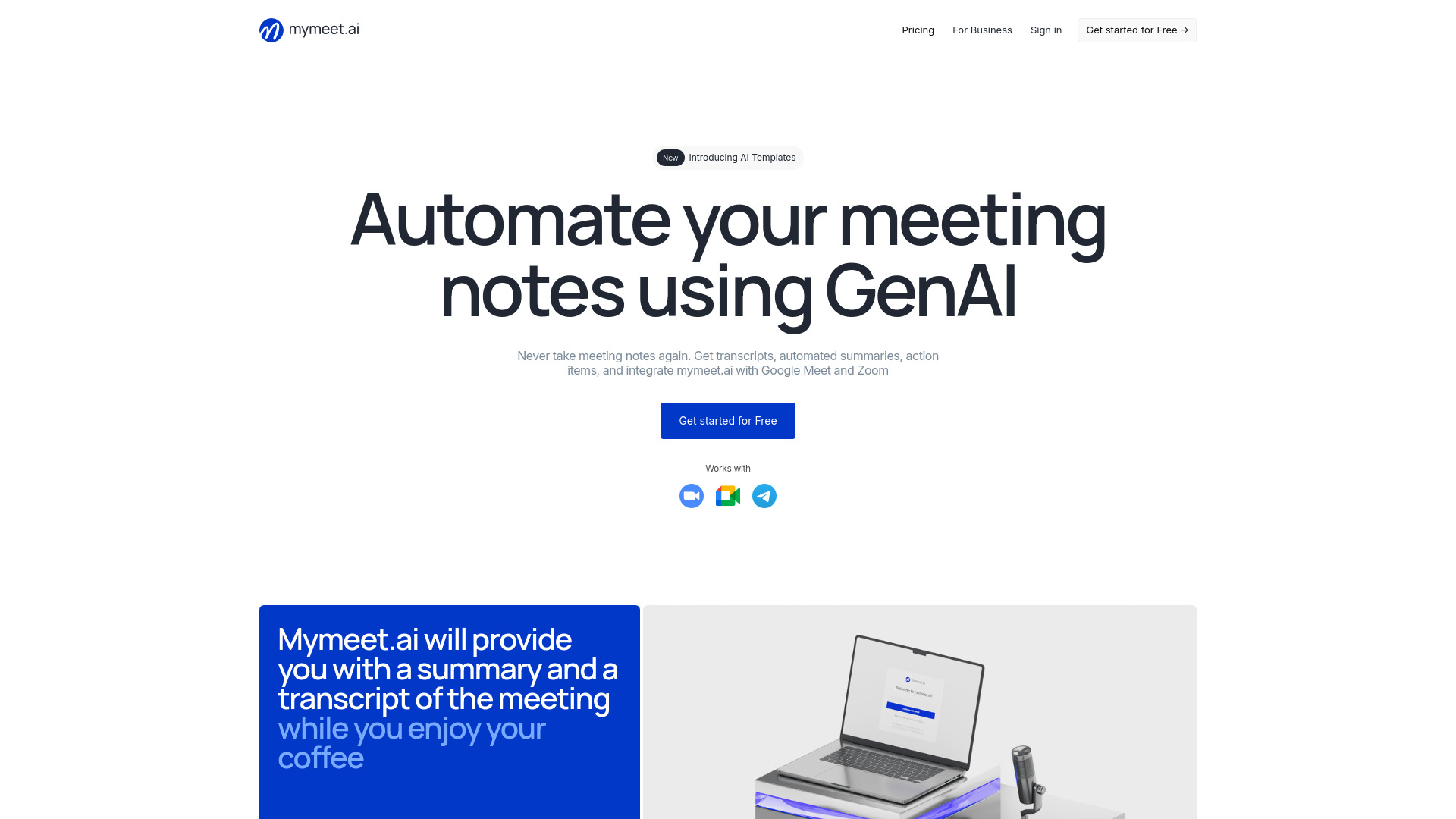 Mymeet.ai screenshot