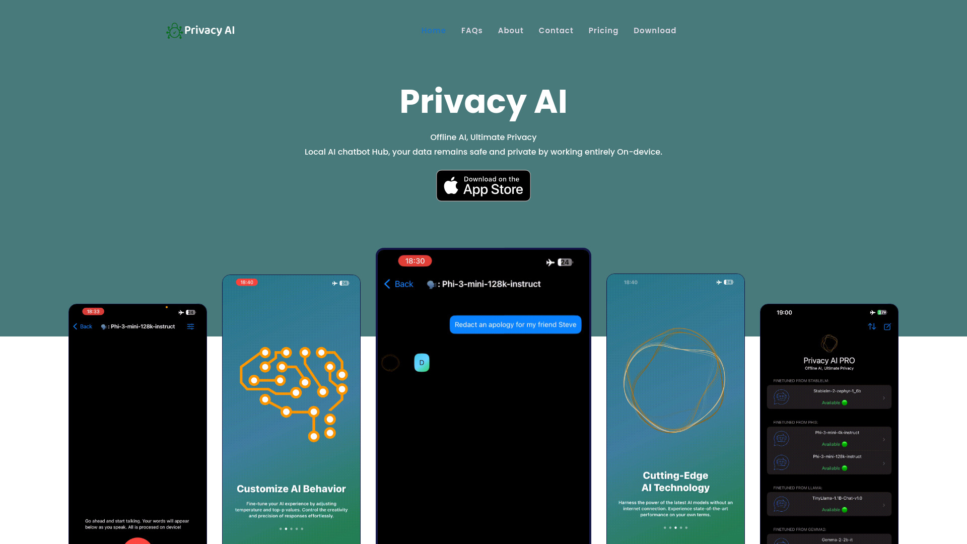 Privacy AI App screenshot