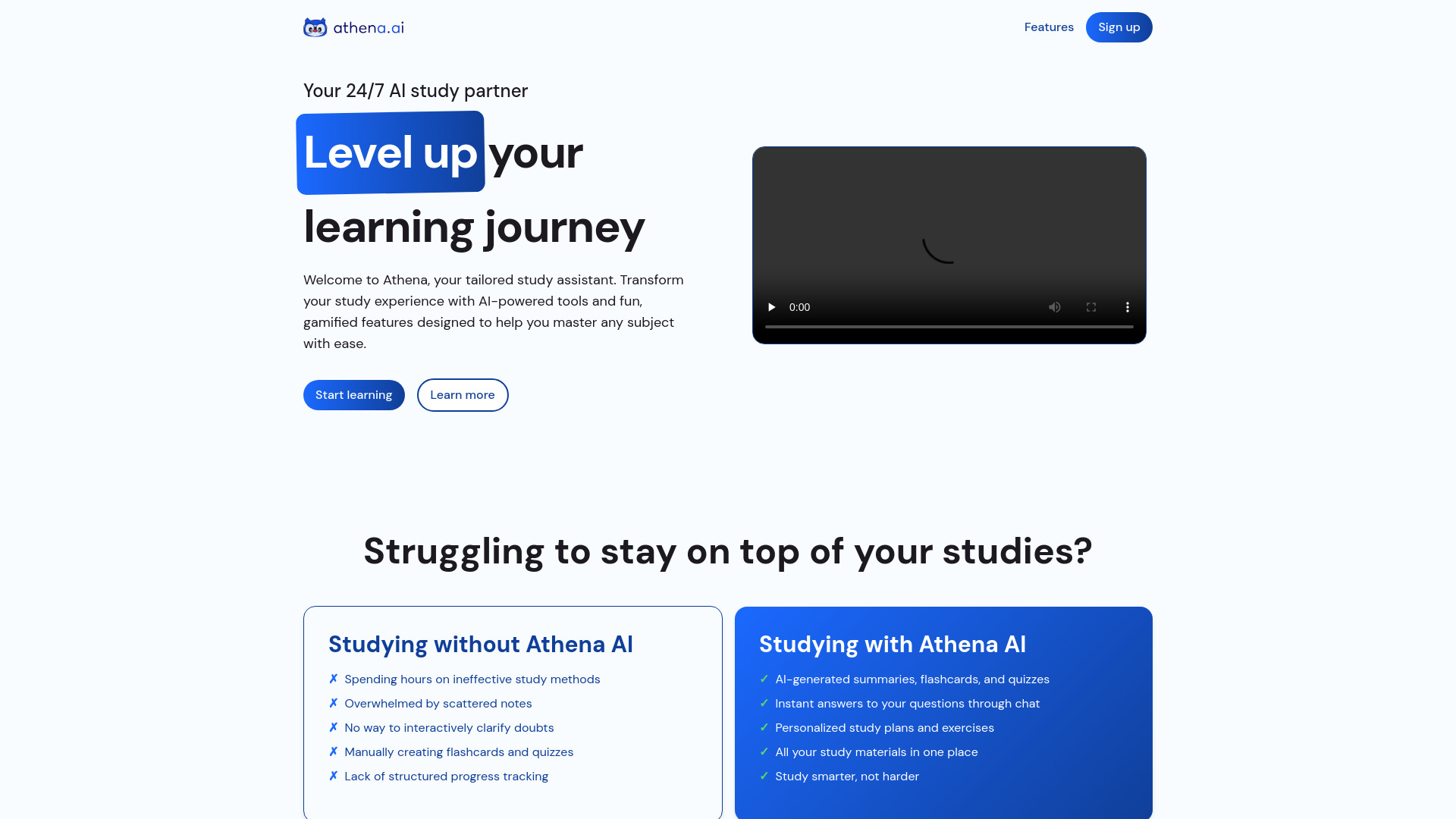 Athena AI screenshot