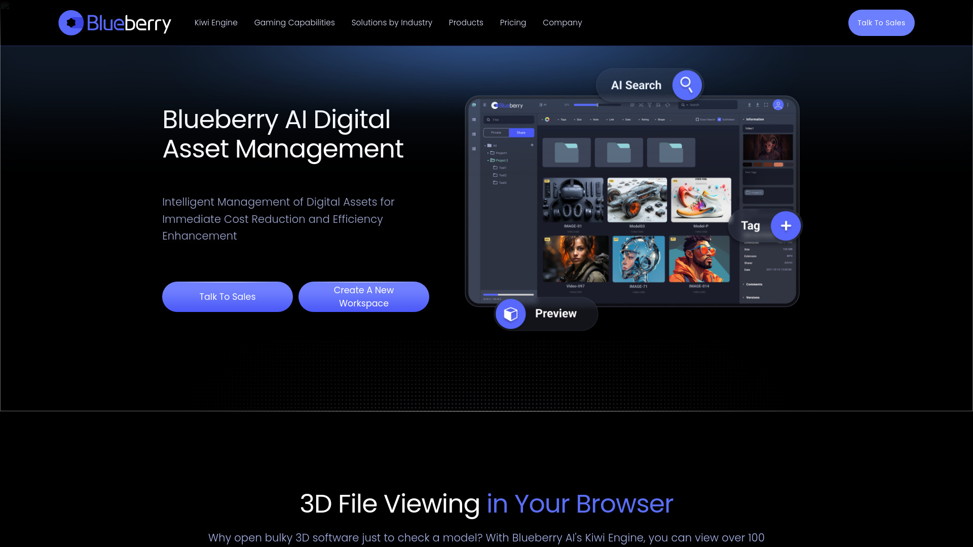 Blueberry AI screenshot