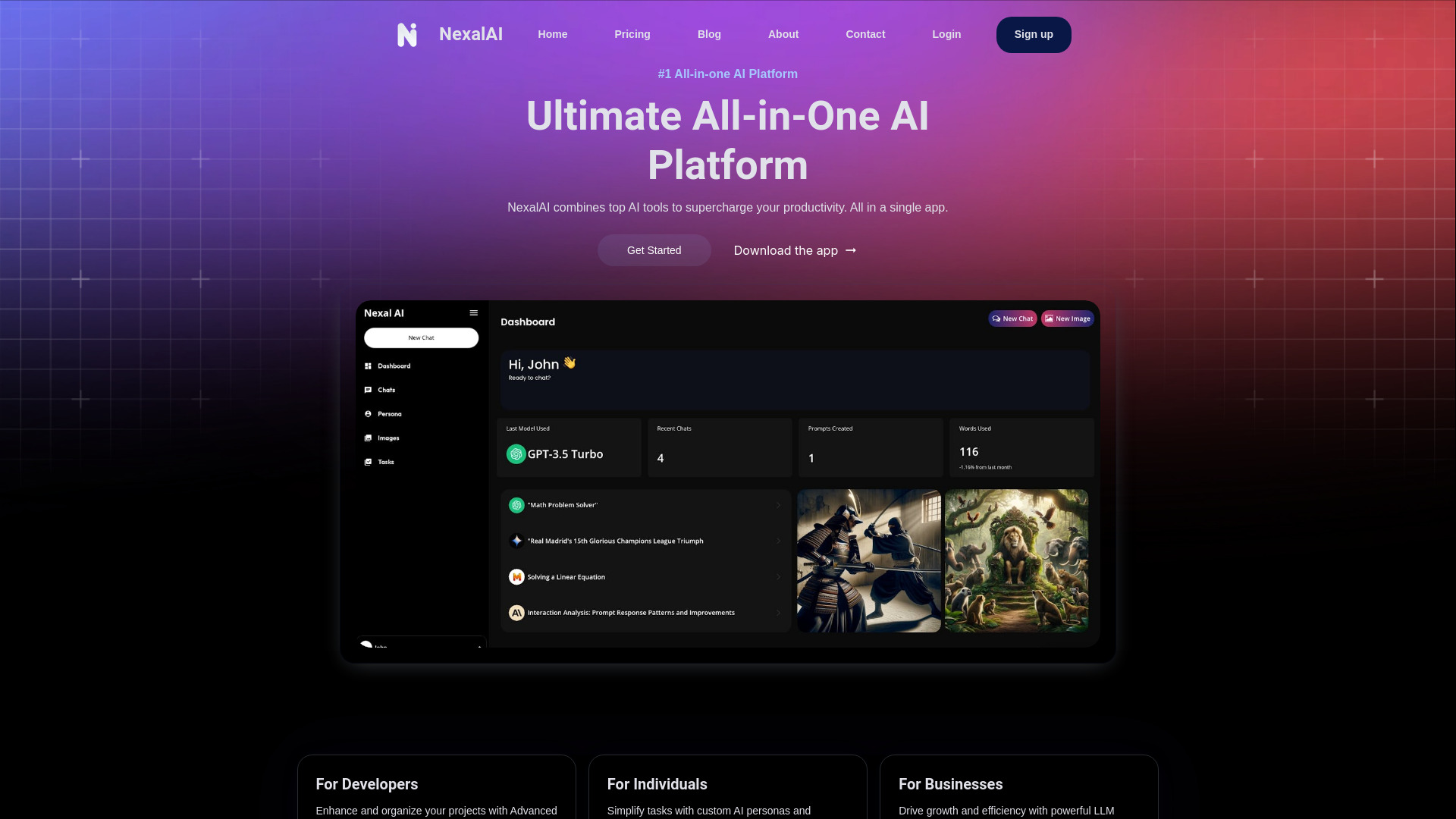 Nexal AI screenshot