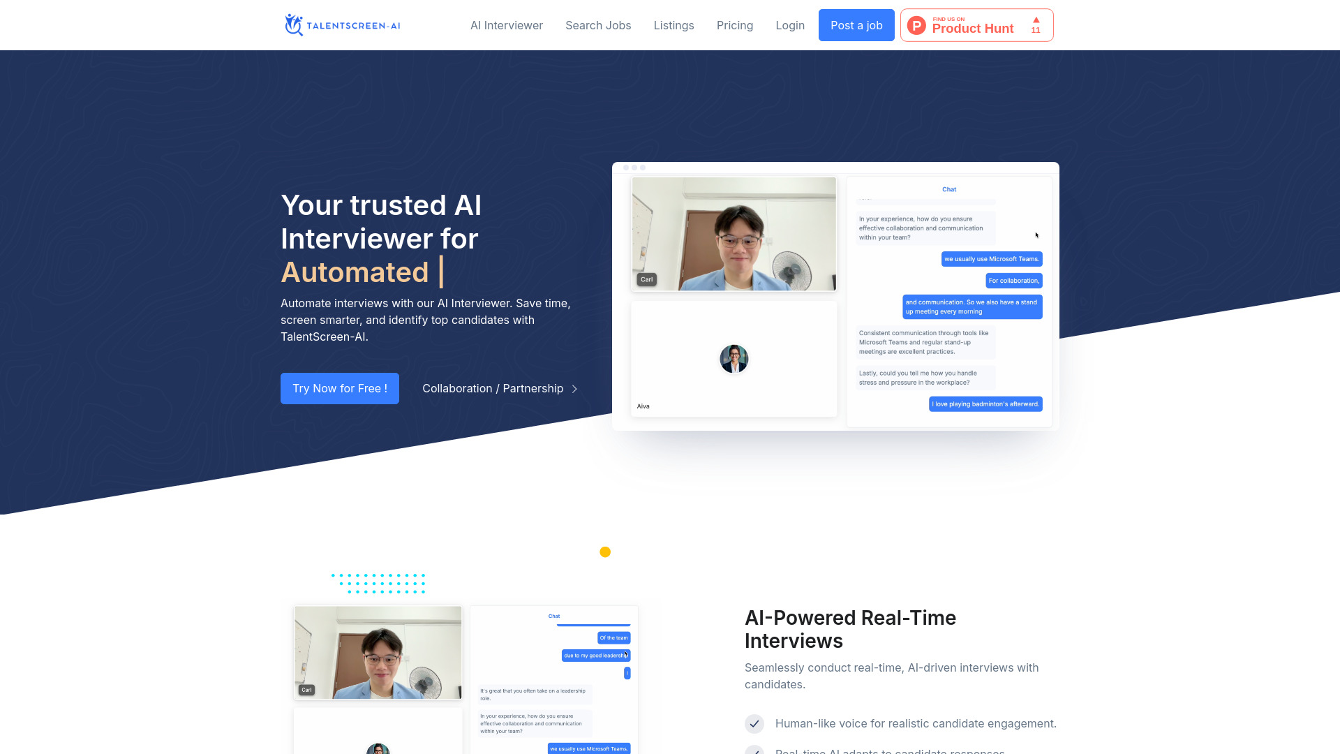 TalentScreen AI screenshot