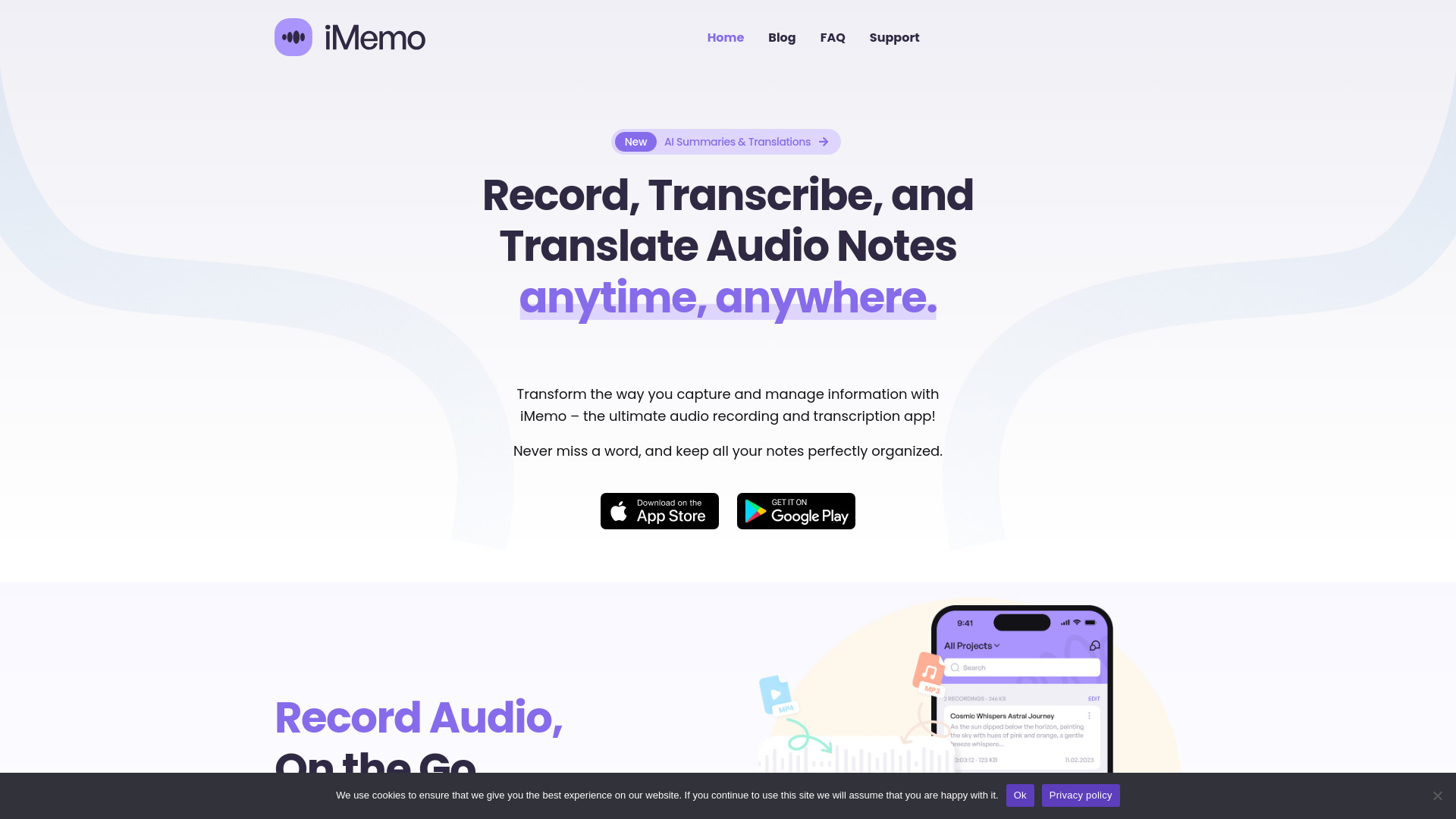 iMemo screenshot
