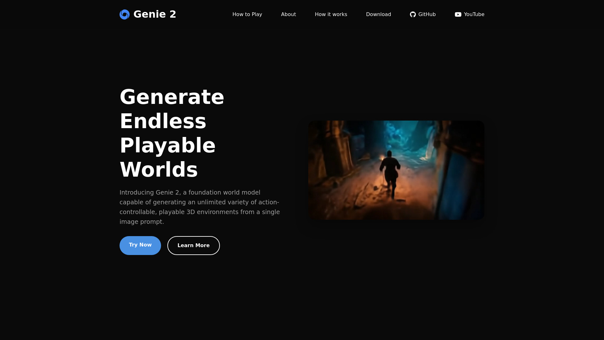 Genie 2 screenshot