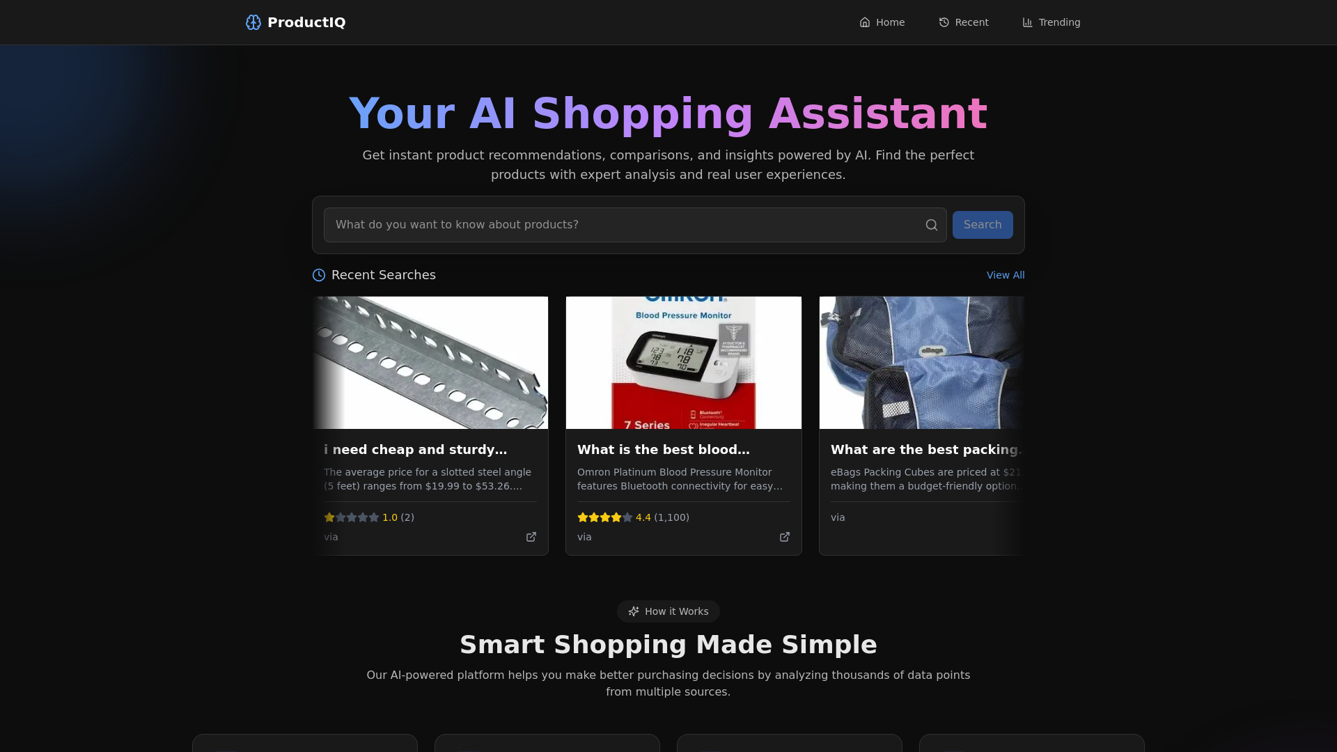 ProductIQ screenshot