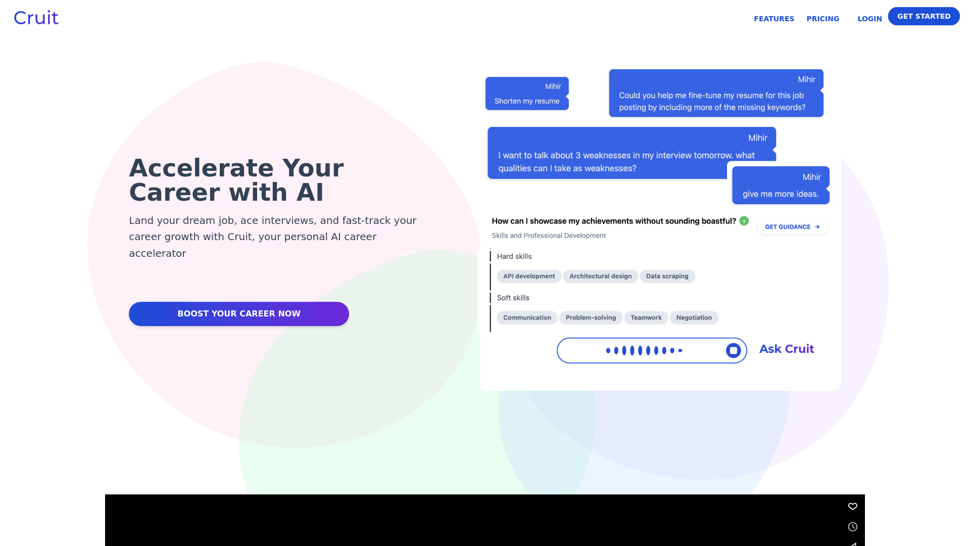 Cruit screenshot