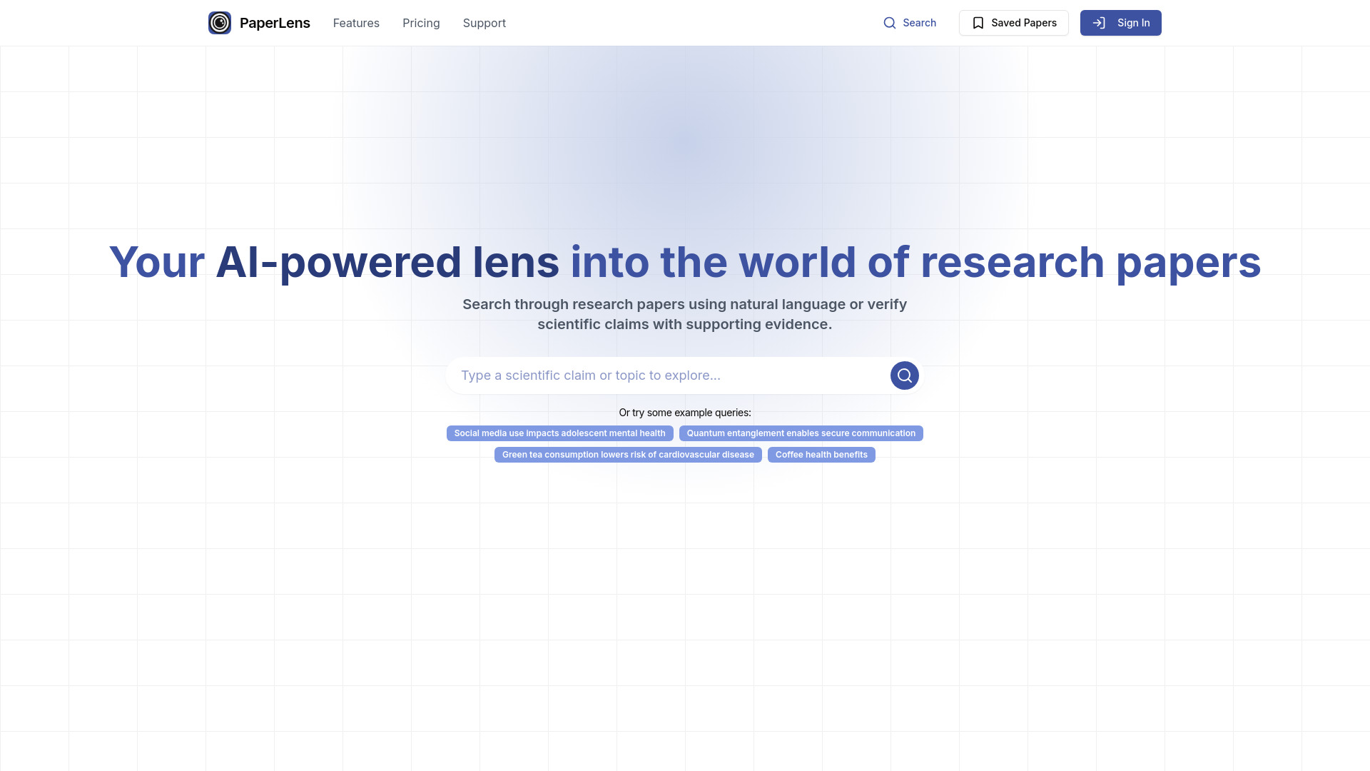PaperLens screenshot