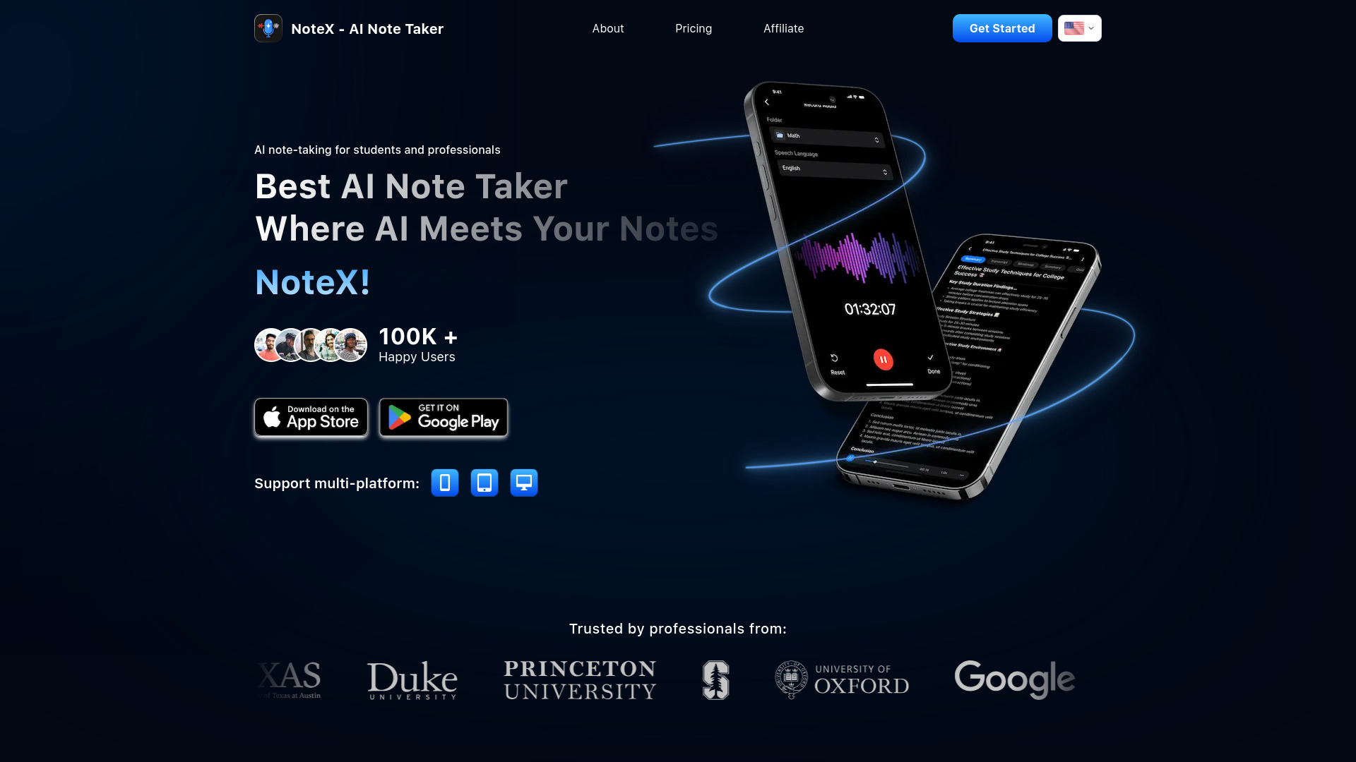 NoteX screenshot