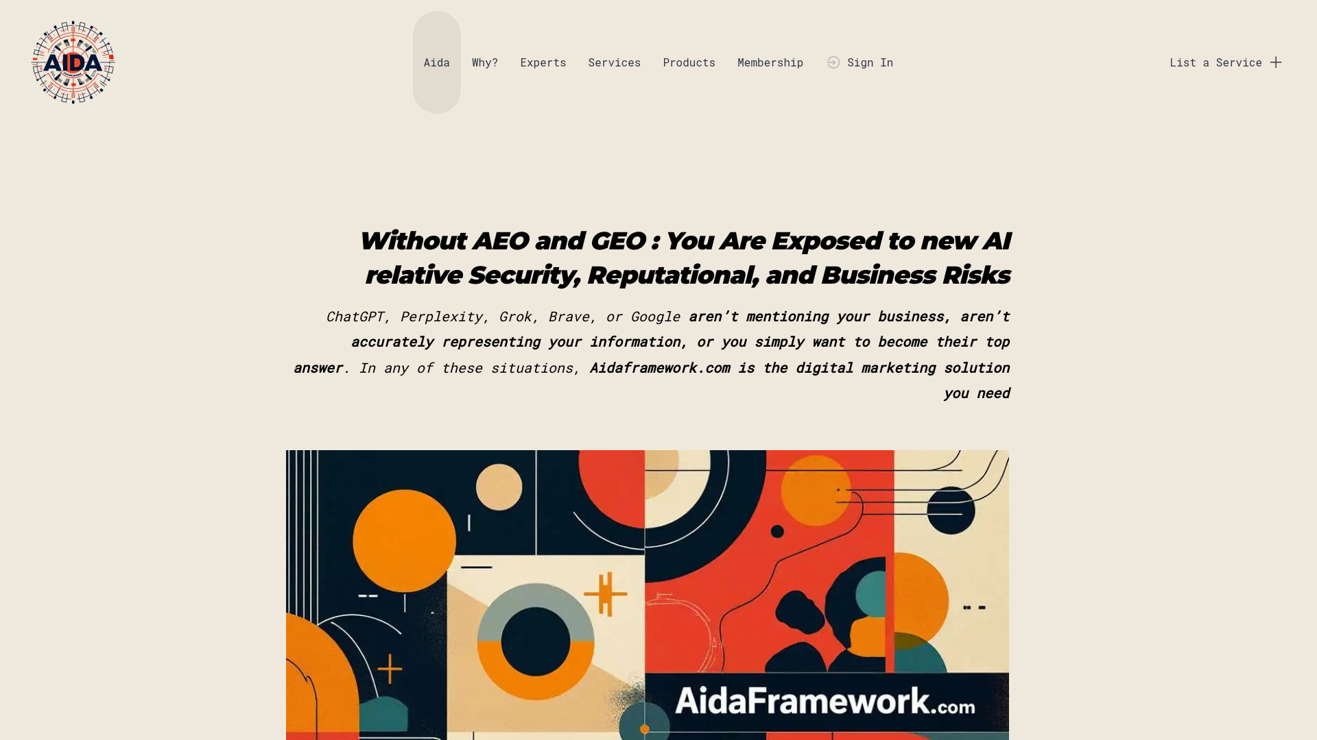 Aida Framework screenshot