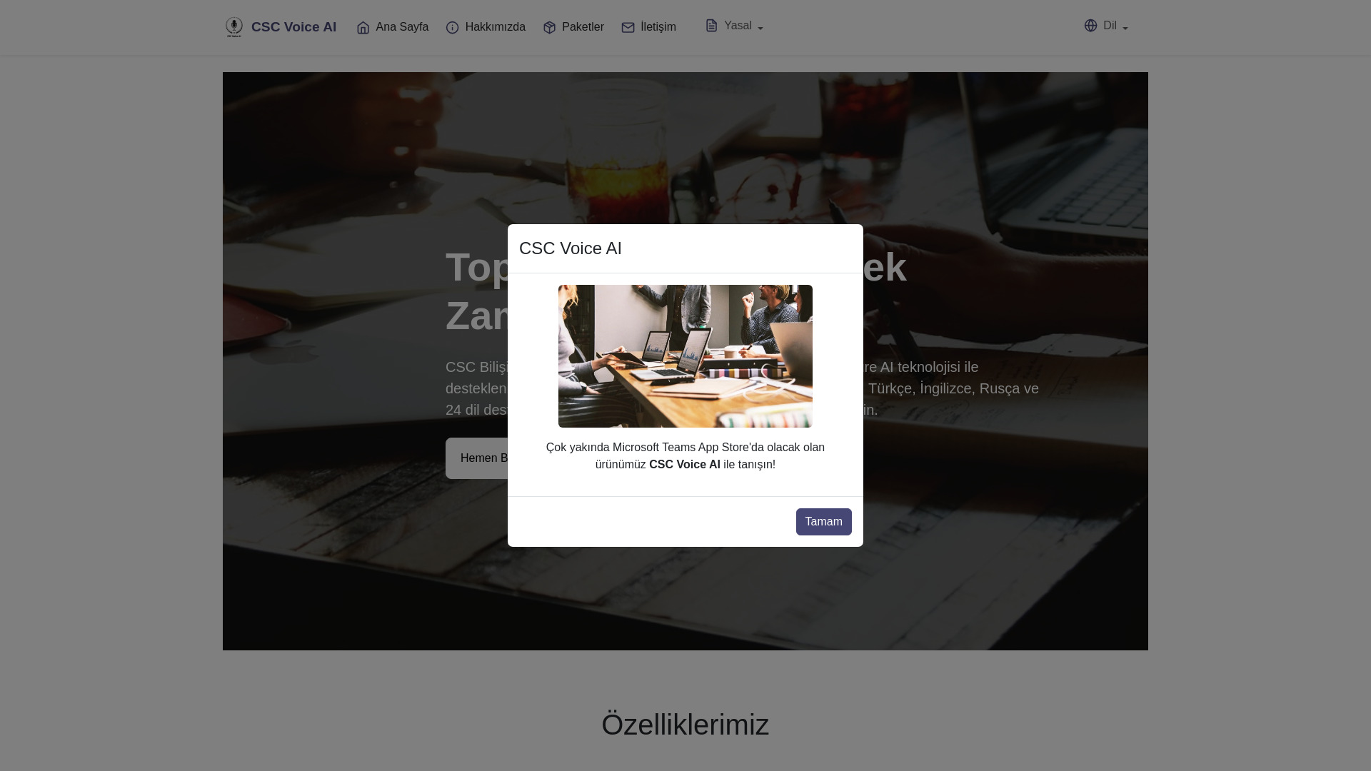 CSC Voice AI screenshot