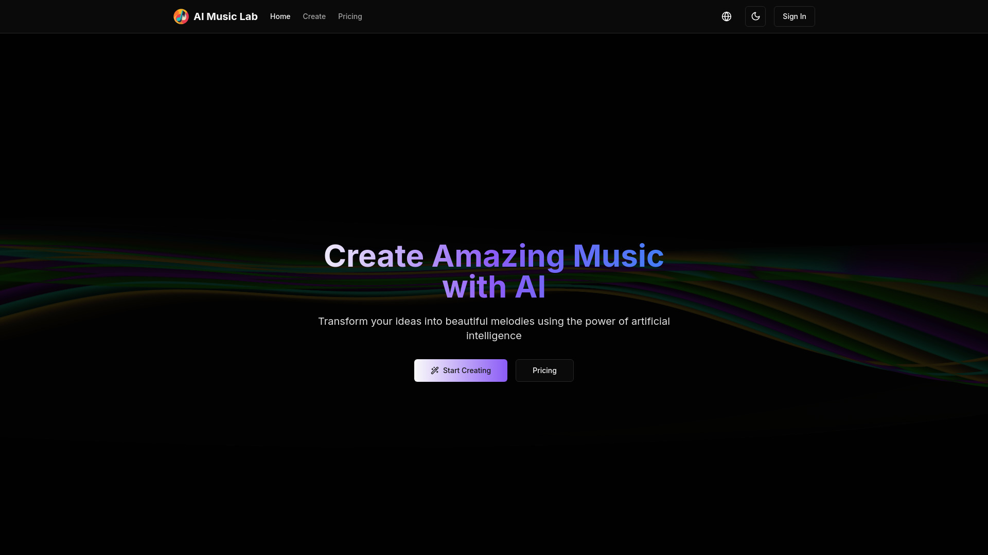 AI Music Lab screenshot