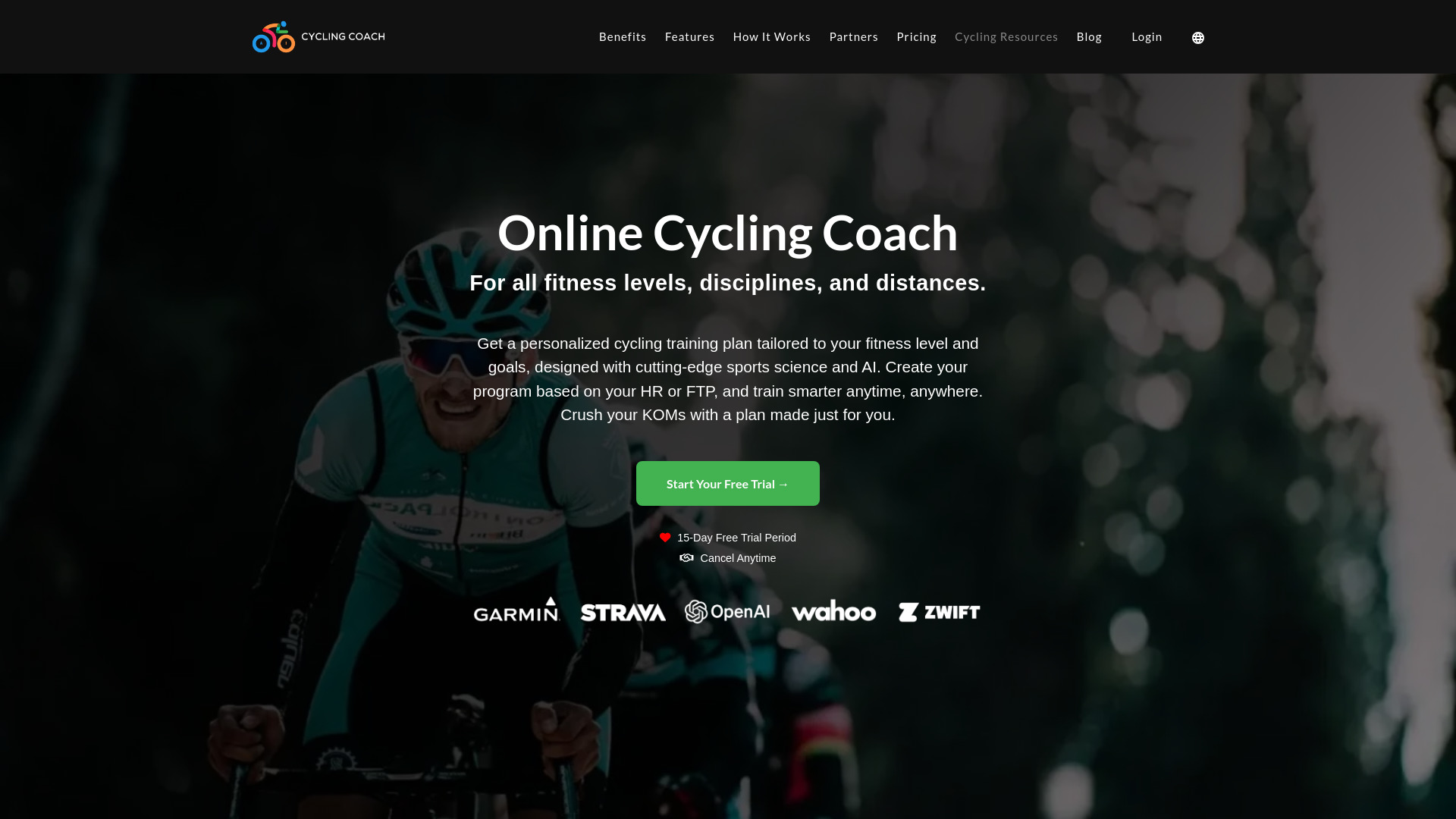Cycling Coach AI screenshot