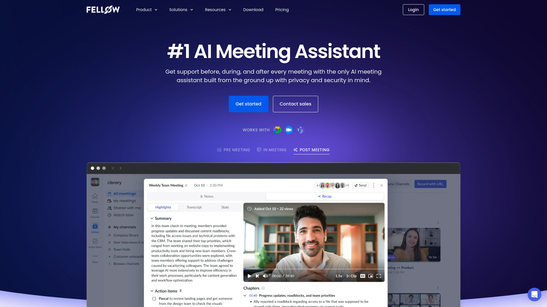 Fellow.app screenshot