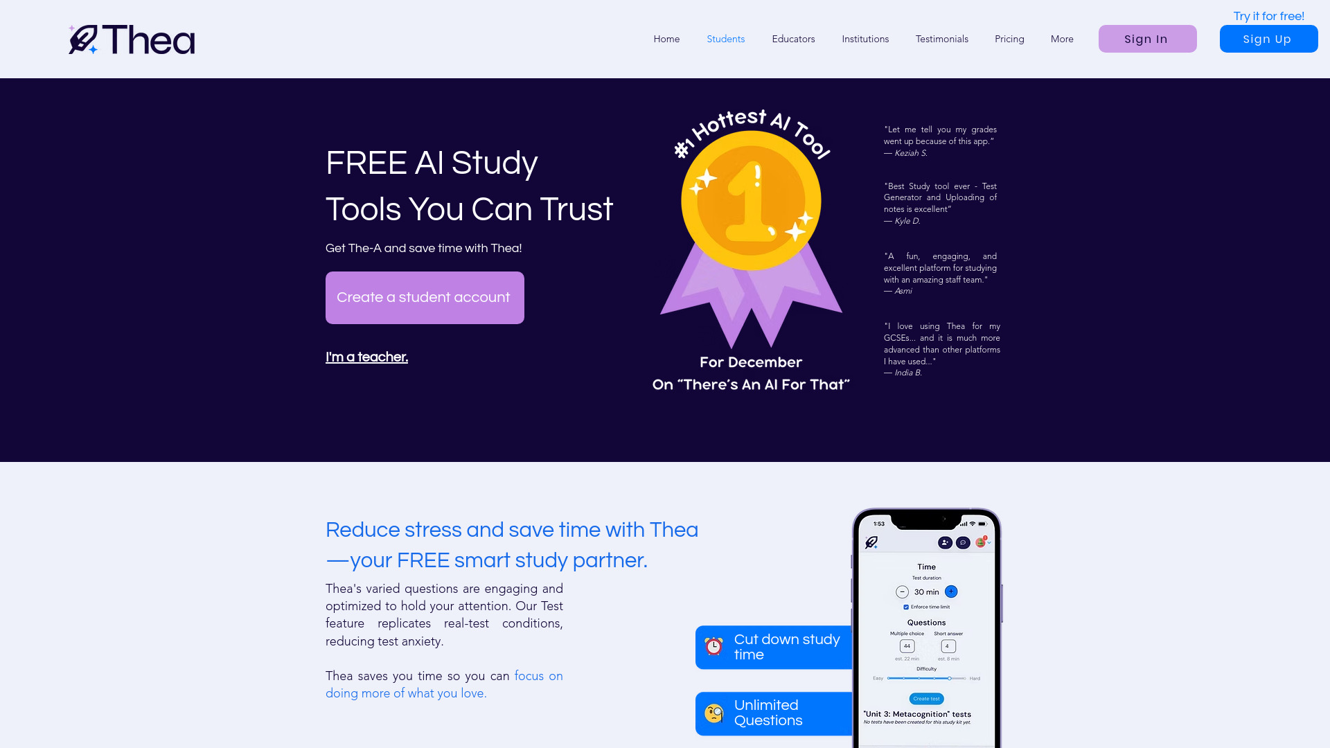 Thea screenshot