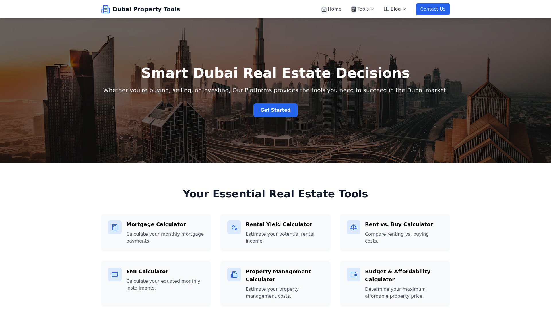 Dubai Real Estate Decisions screenshot
