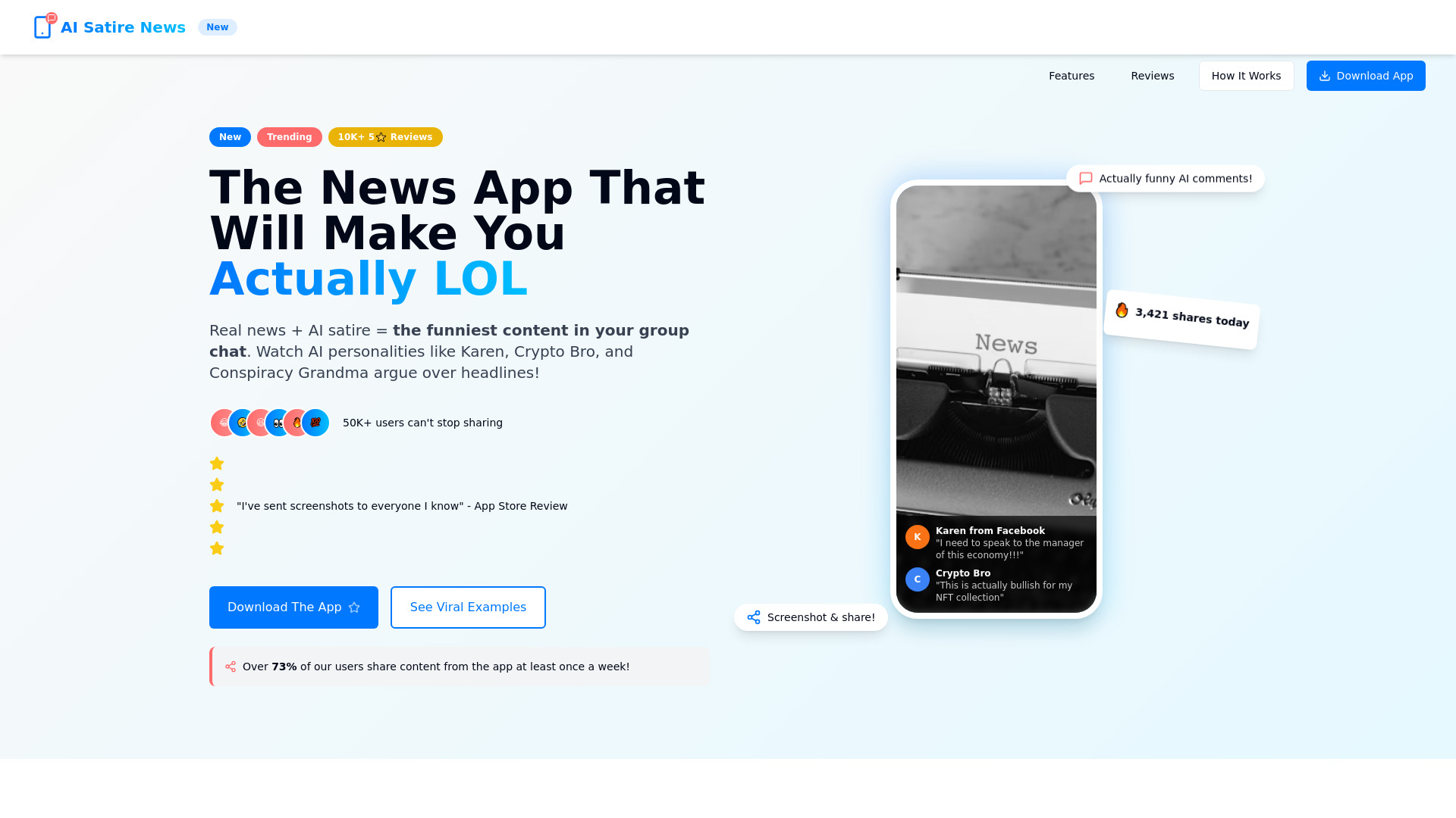 AI Satire News screenshot