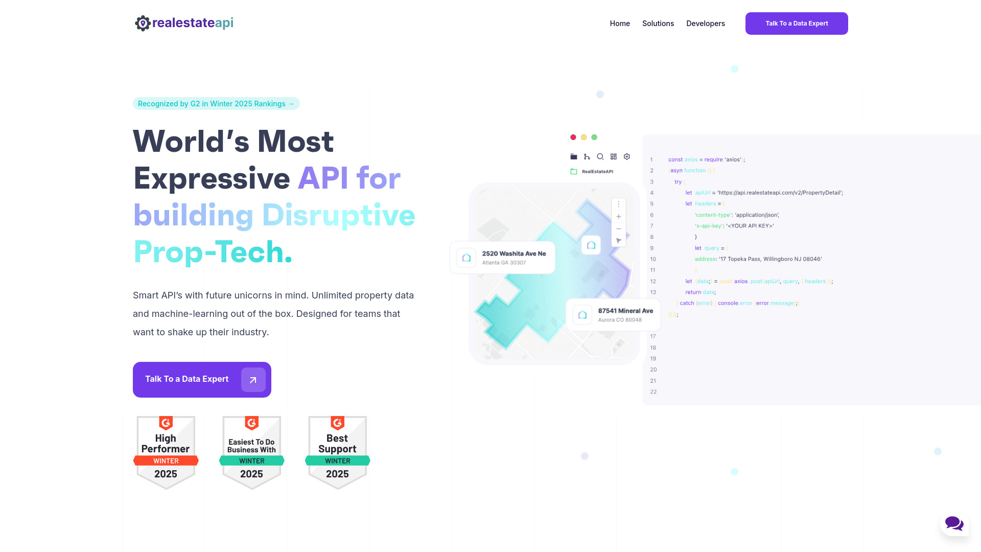 RealEstateAPI screenshot