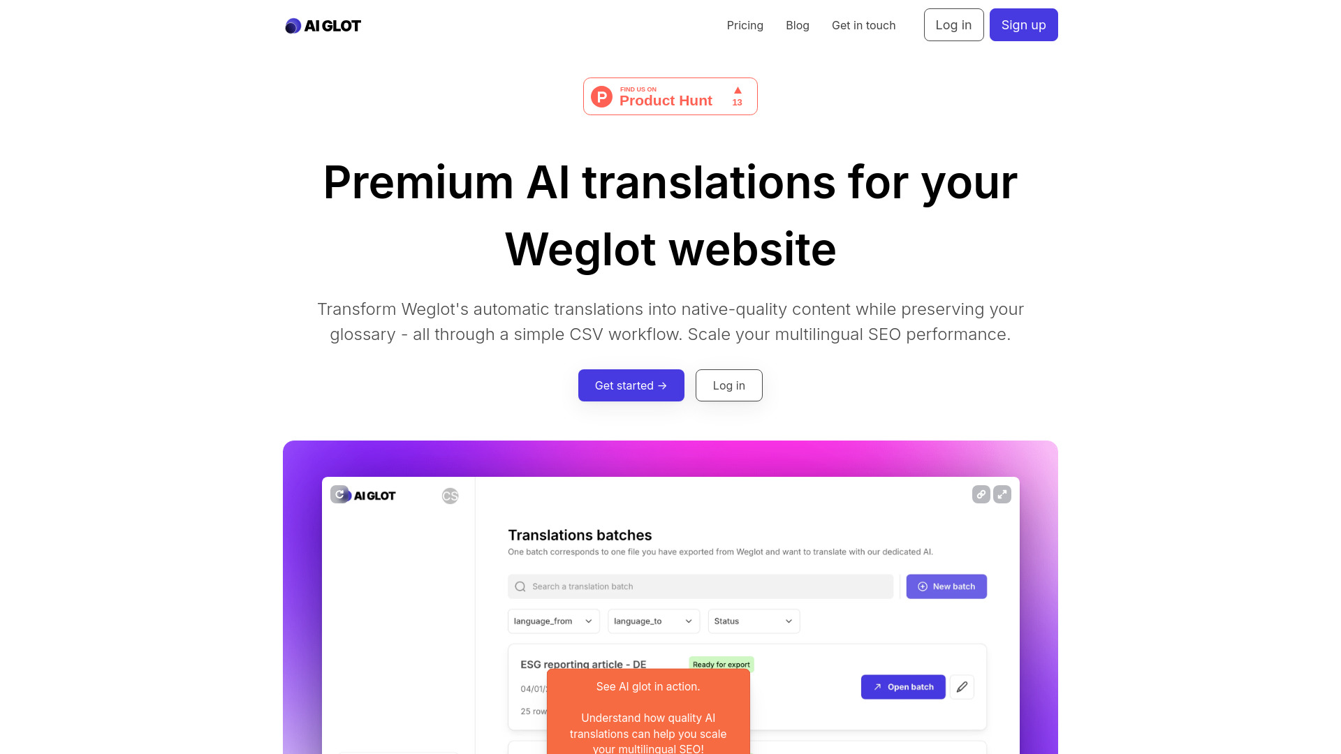 AI glot screenshot