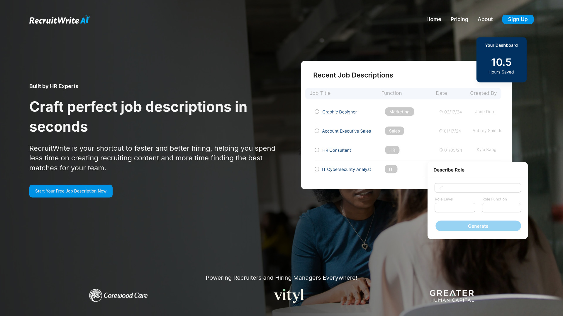 RecruitWrite AI screenshot
