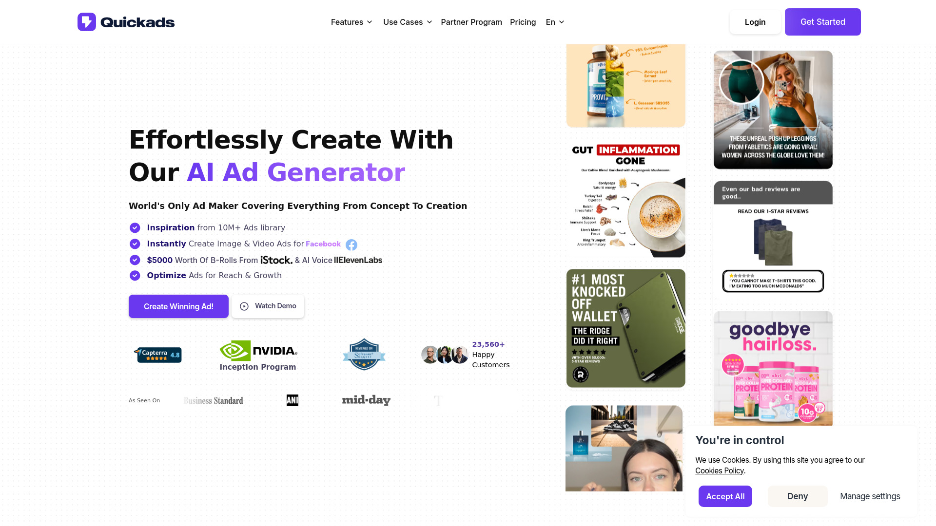 Quickads screenshot
