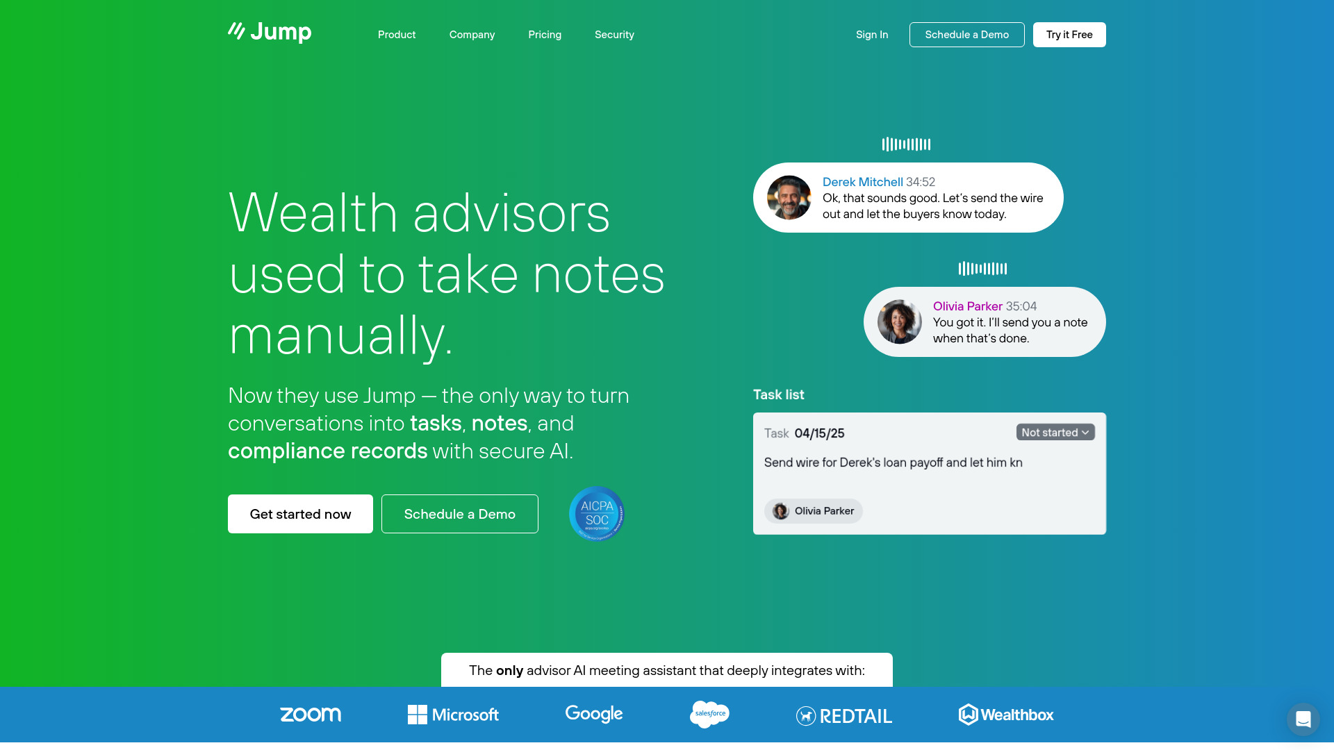 Jump | AI for Financial Advisors screenshot