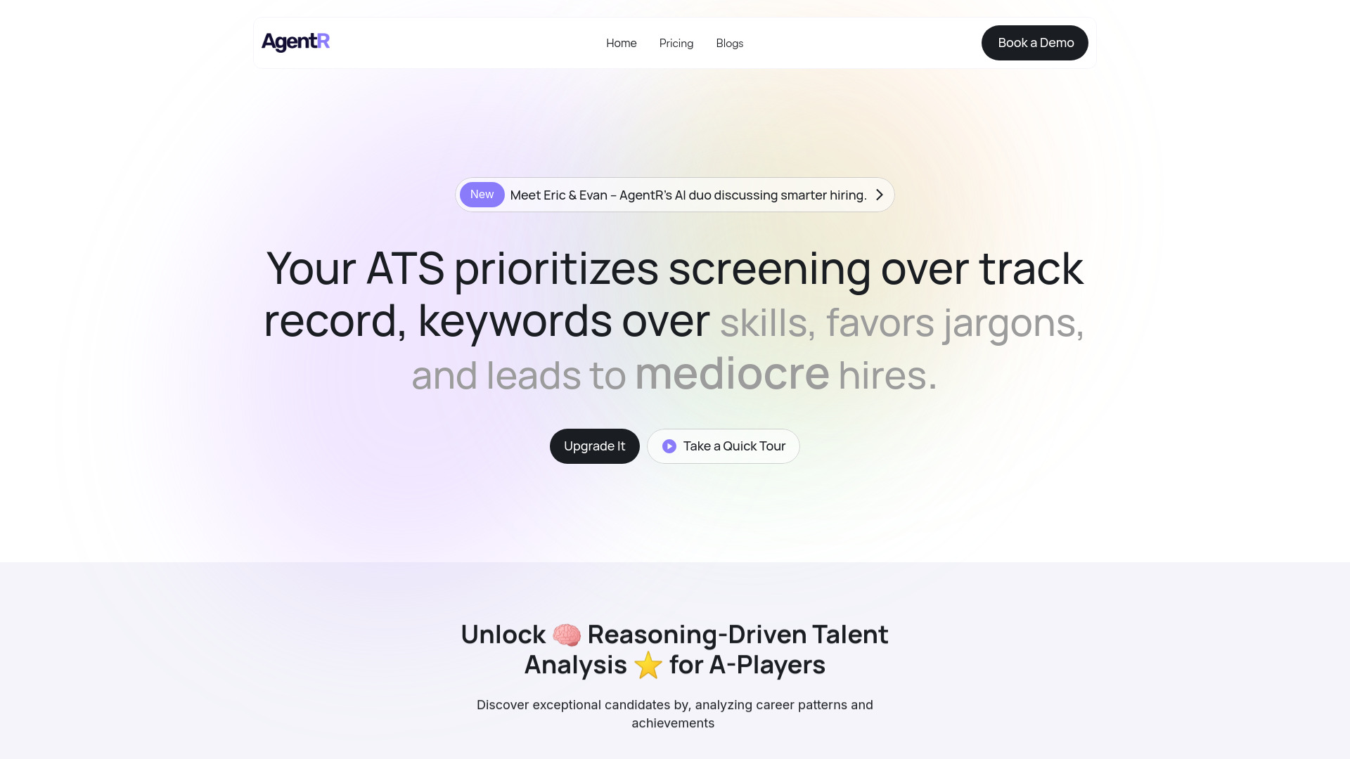AgentR screenshot