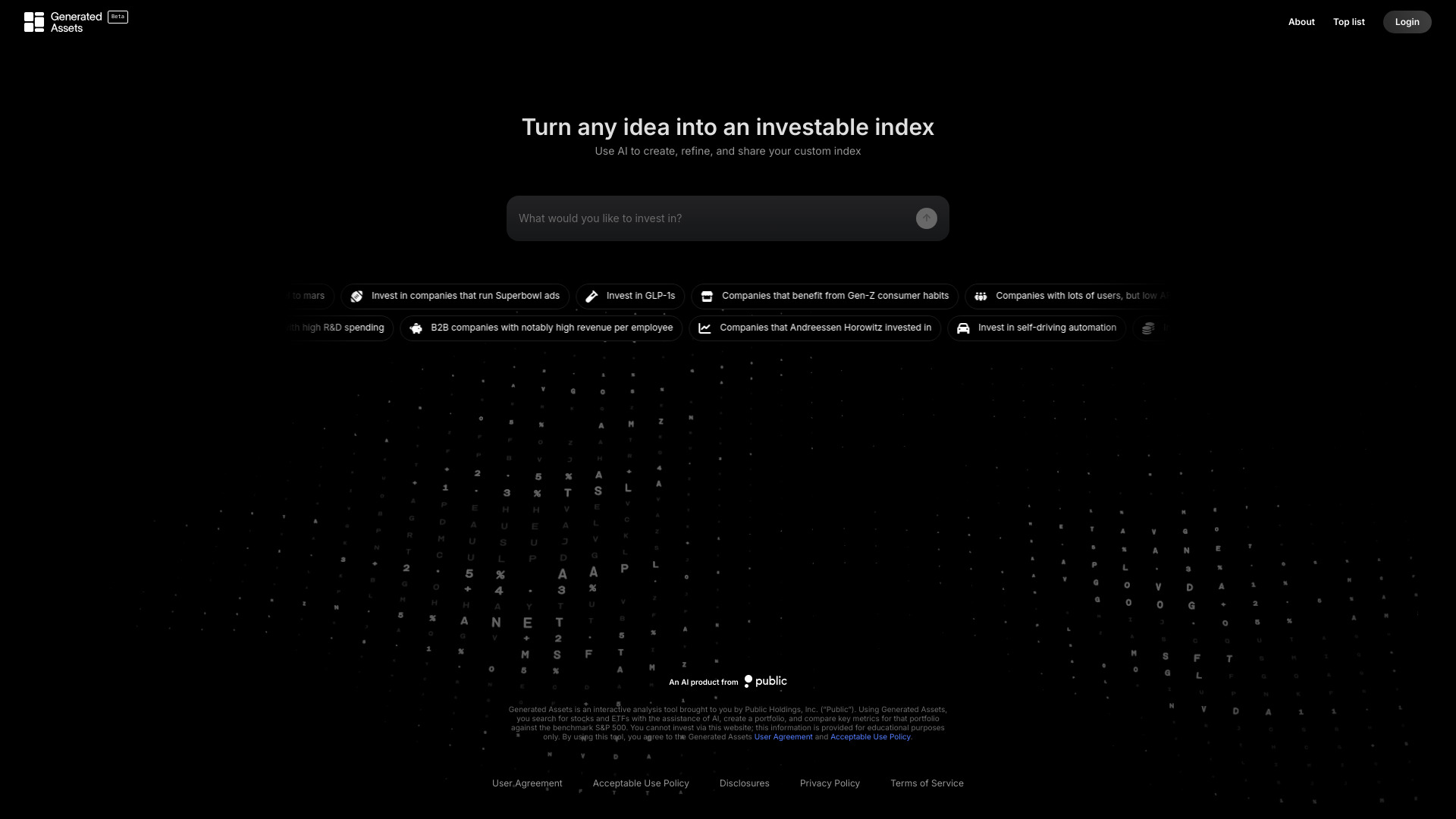 Generated Assets screenshot