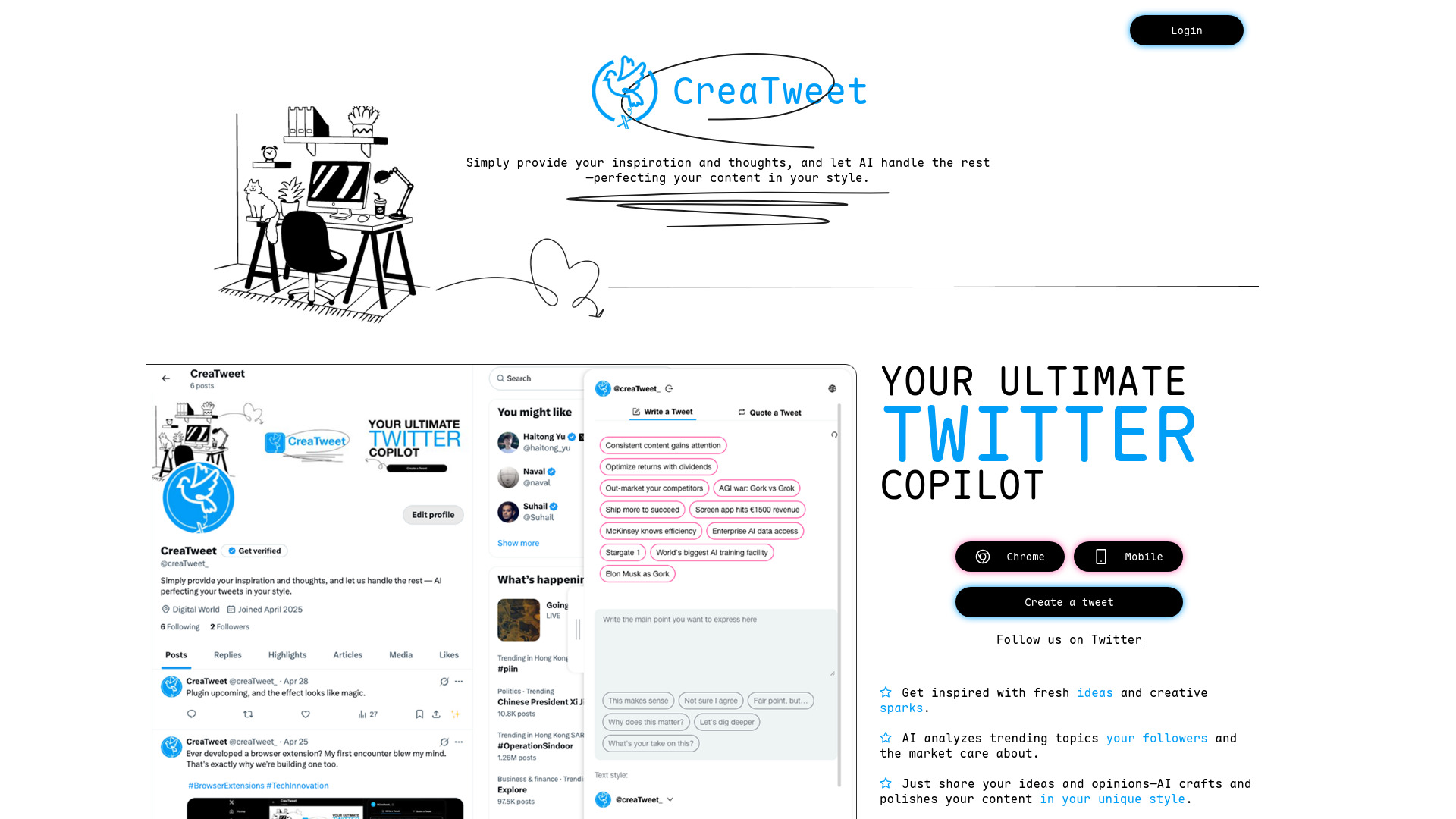 CreaTweet screenshot