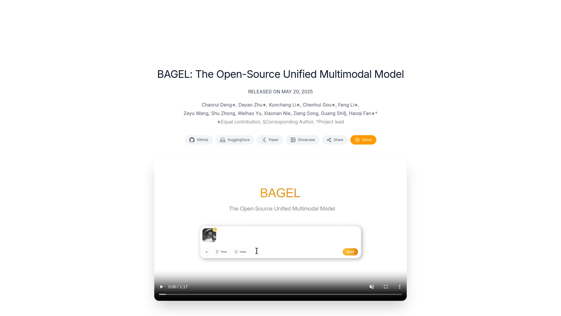 BAGEL screenshot