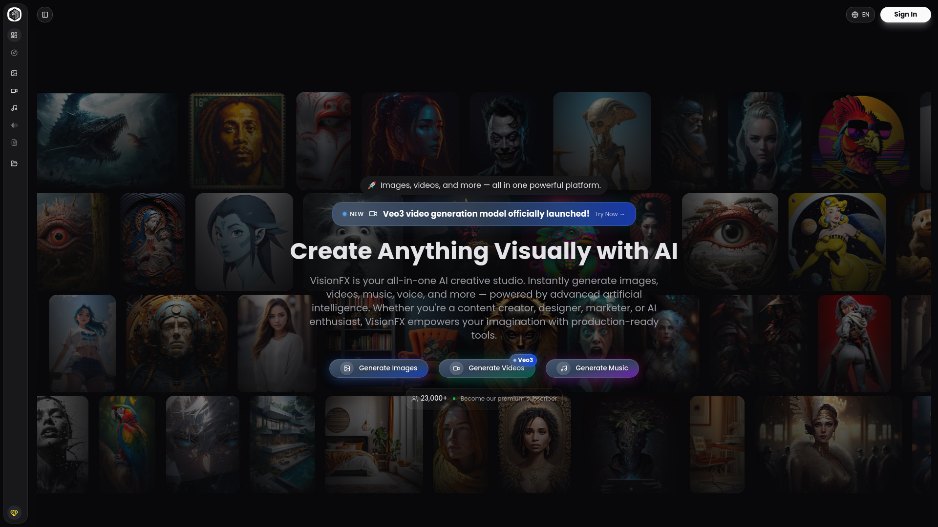 VisionFX screenshot