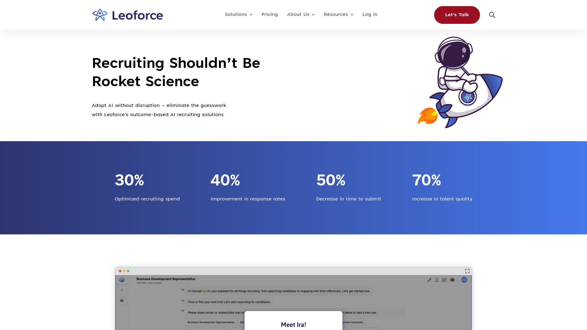 Leoforce screenshot
