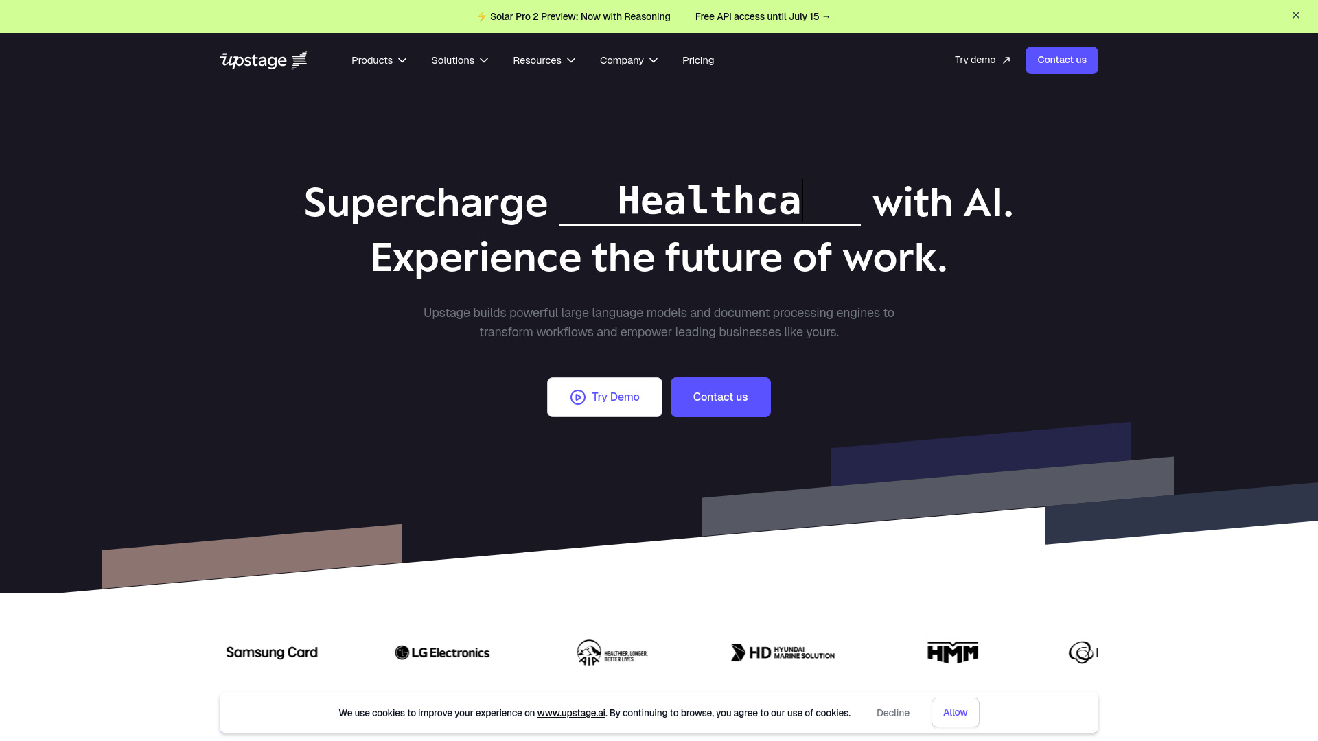 Upstage AI screenshot