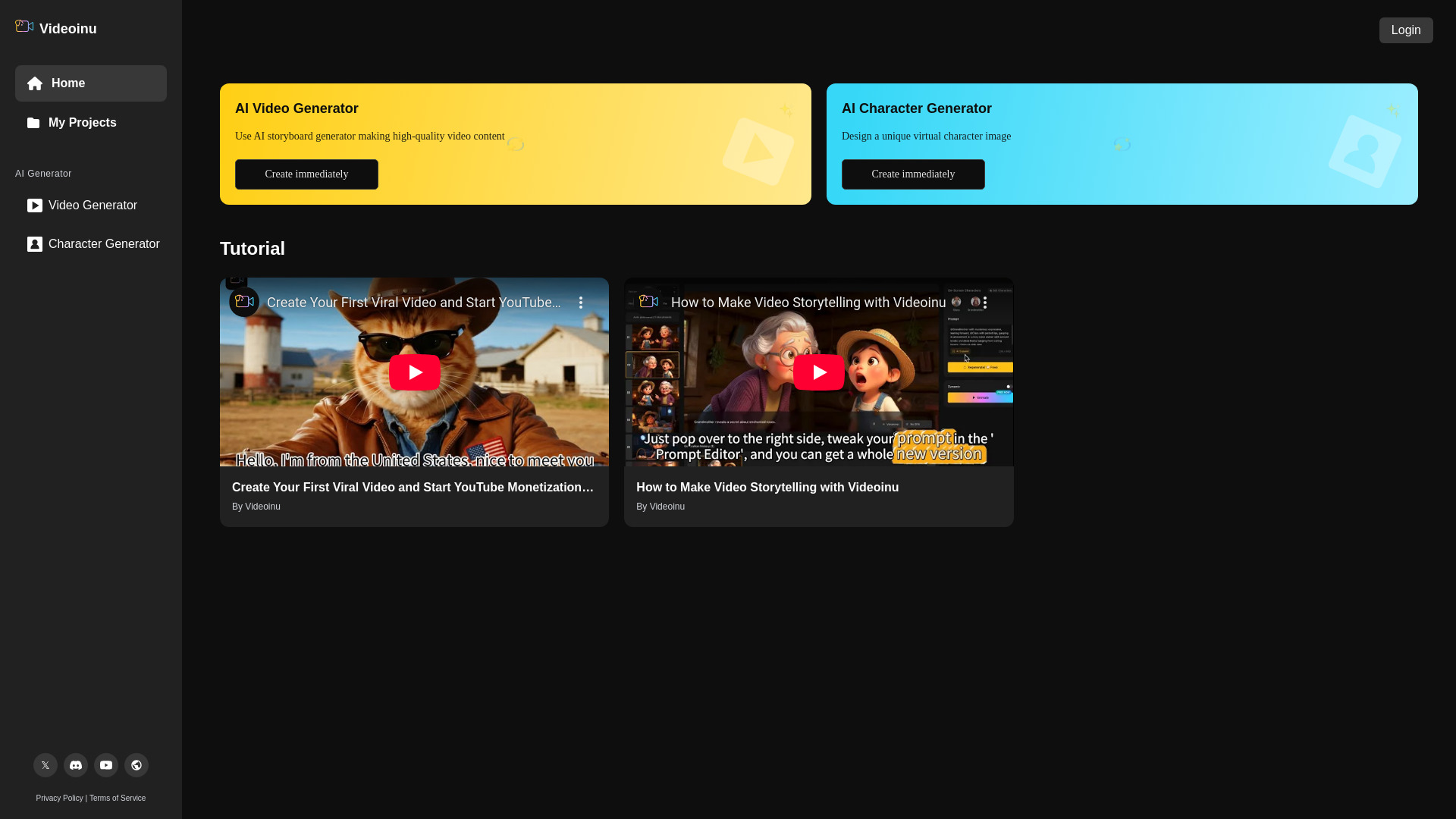 Videoinu screenshot
