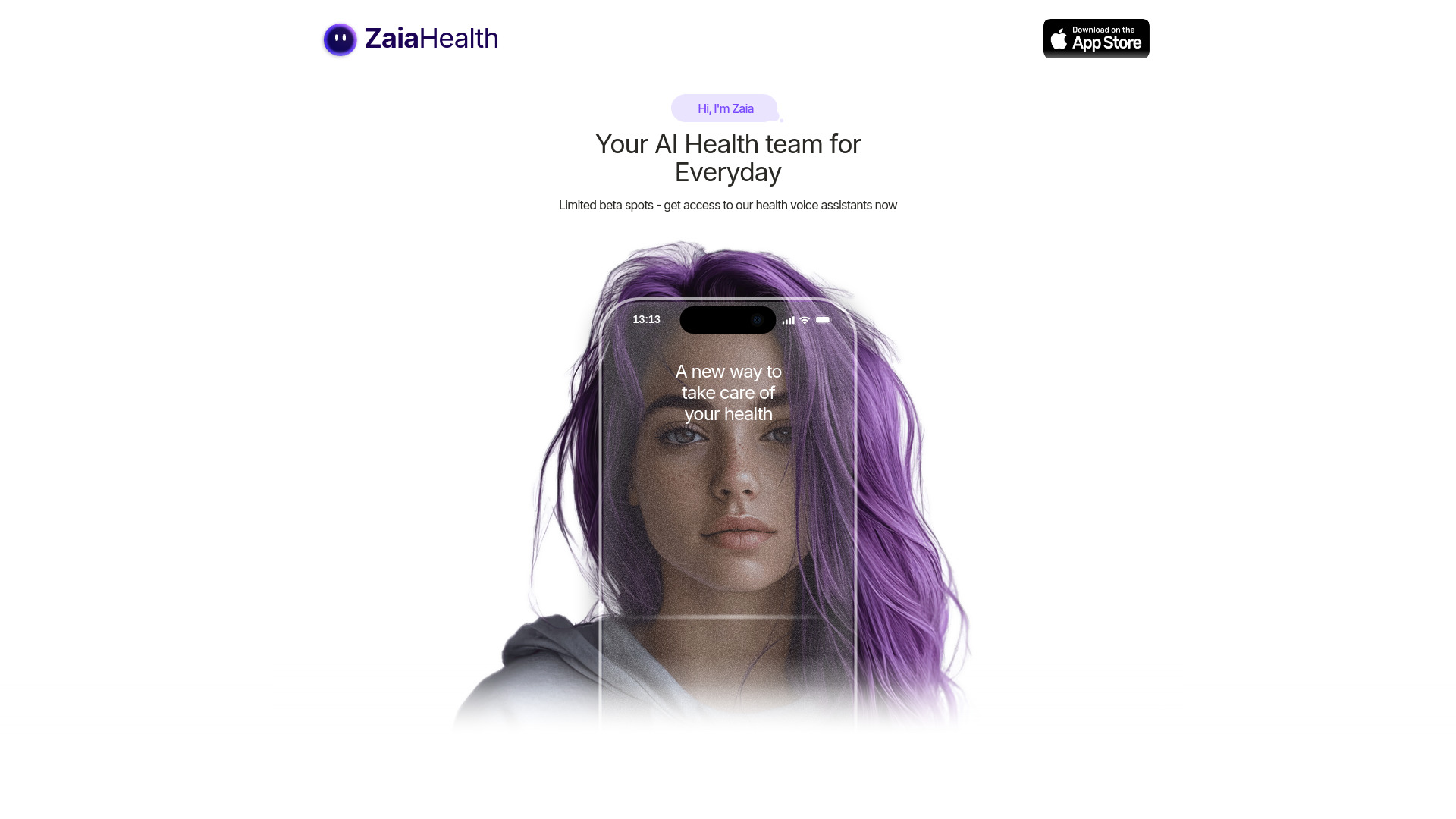 Zaia Health AI screenshot