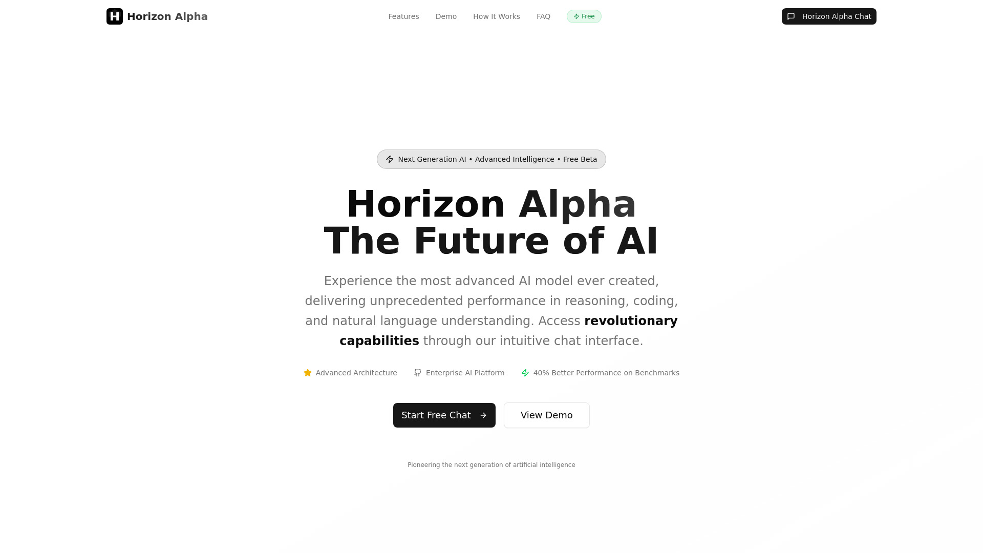 Horizon Alpha screenshot