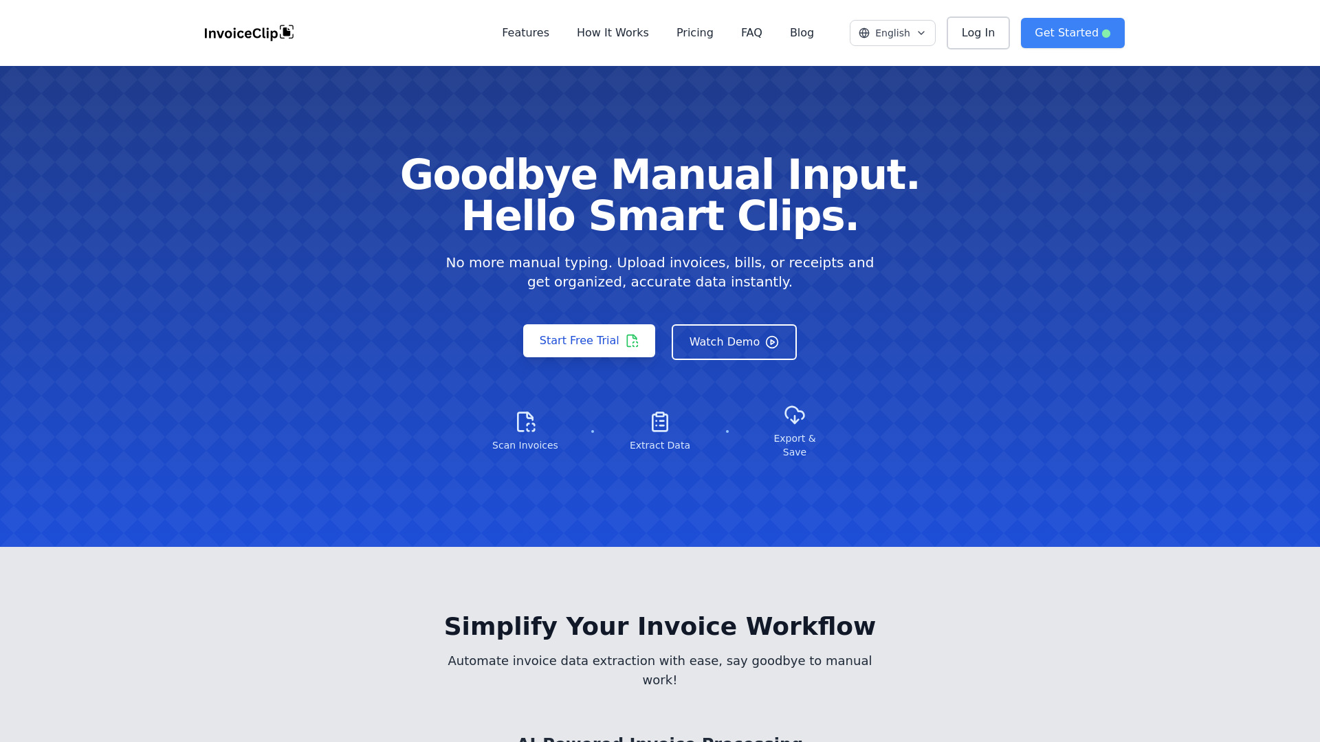 InvoiceClip screenshot