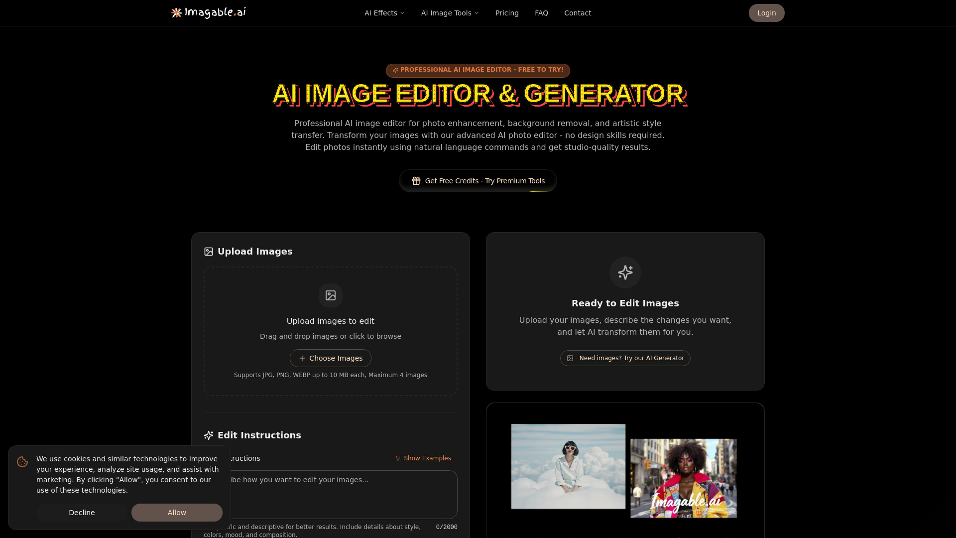 Imagable AI Image Editor screenshot