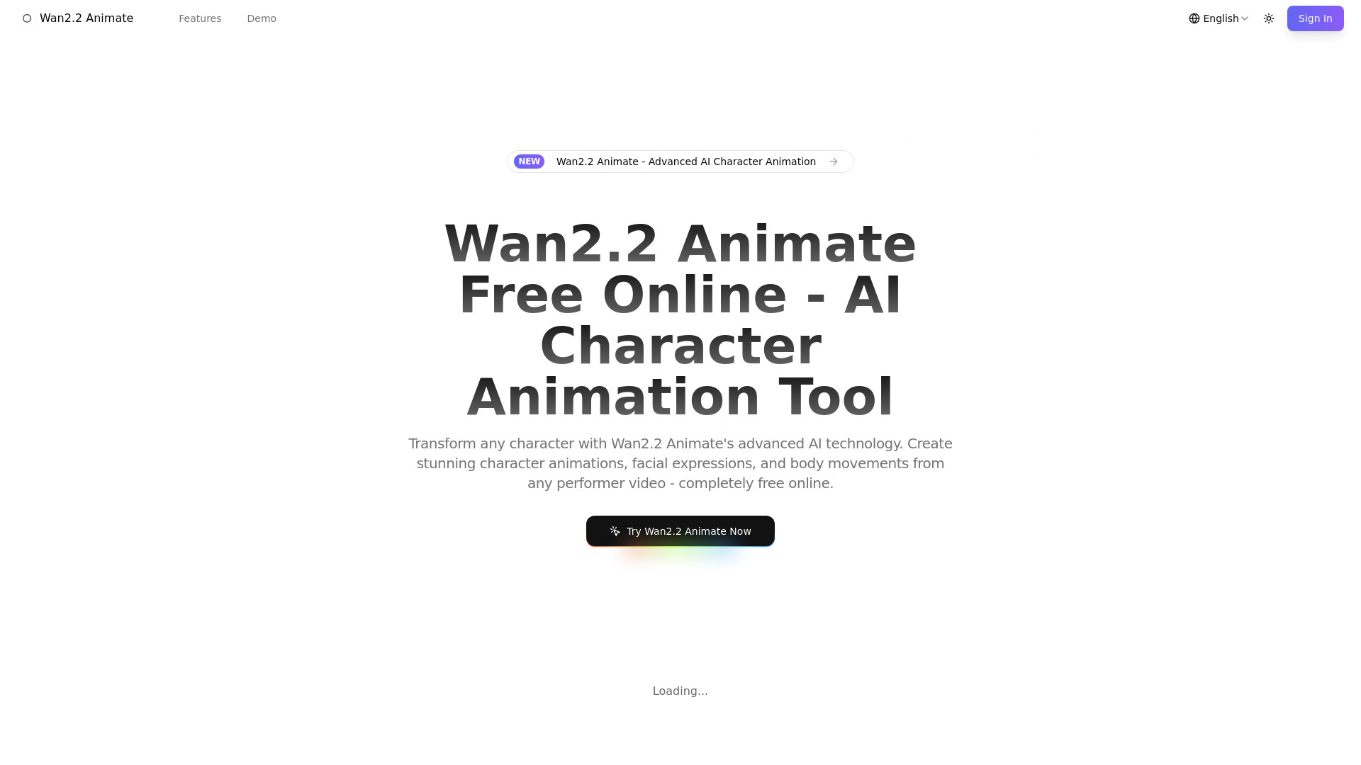 Wan 2.2 Animate screenshot